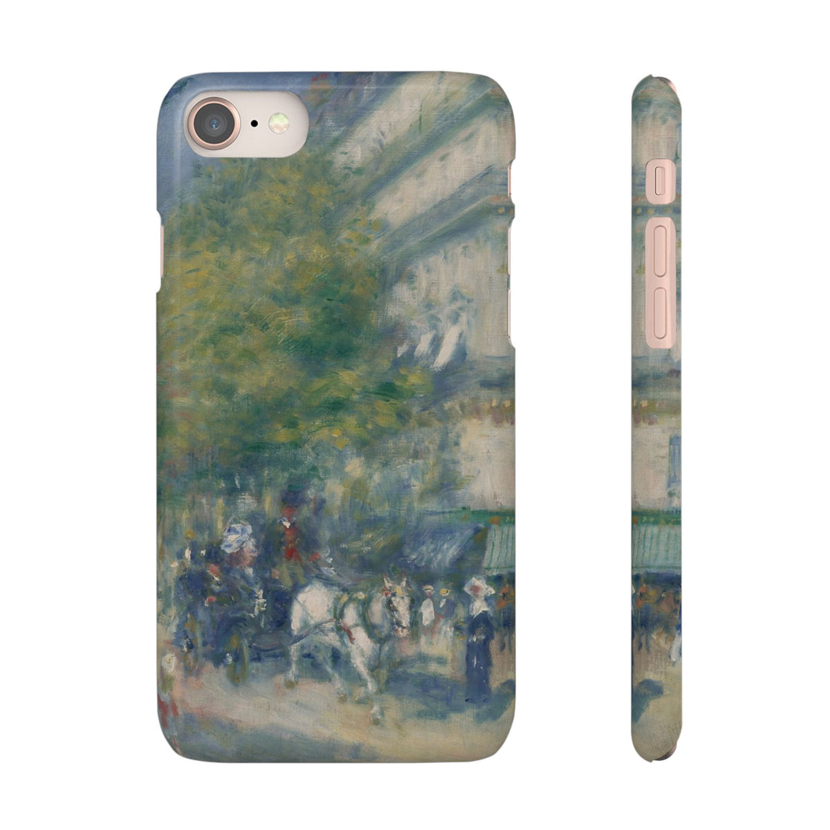 The Grands Boulevards by Pierre Auguste Renoir - iPhone Slim Case