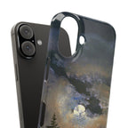 Study of a Cloud and Landscape by Moonlight by Johan Dahl - iPhone Slim Case