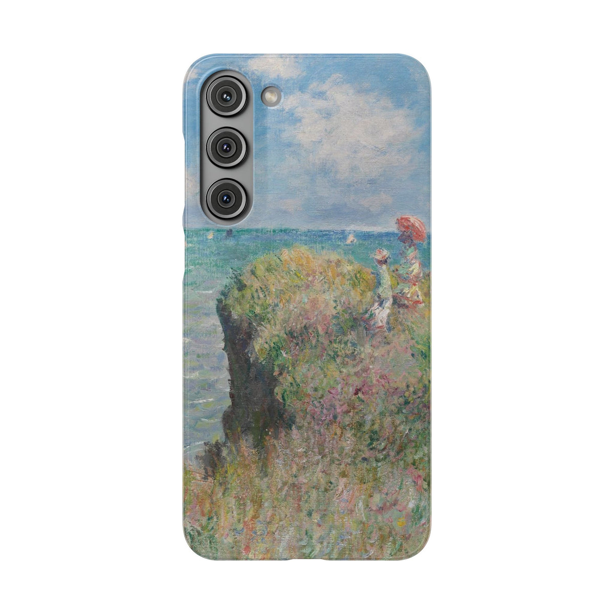Cliff Walk at Pourville by Claude Monet - Samsung Slim Case