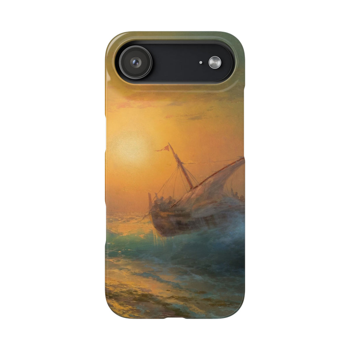 Stormy Sea at Sunset by Ivan Aivazovsky - iPhone Slim Case
