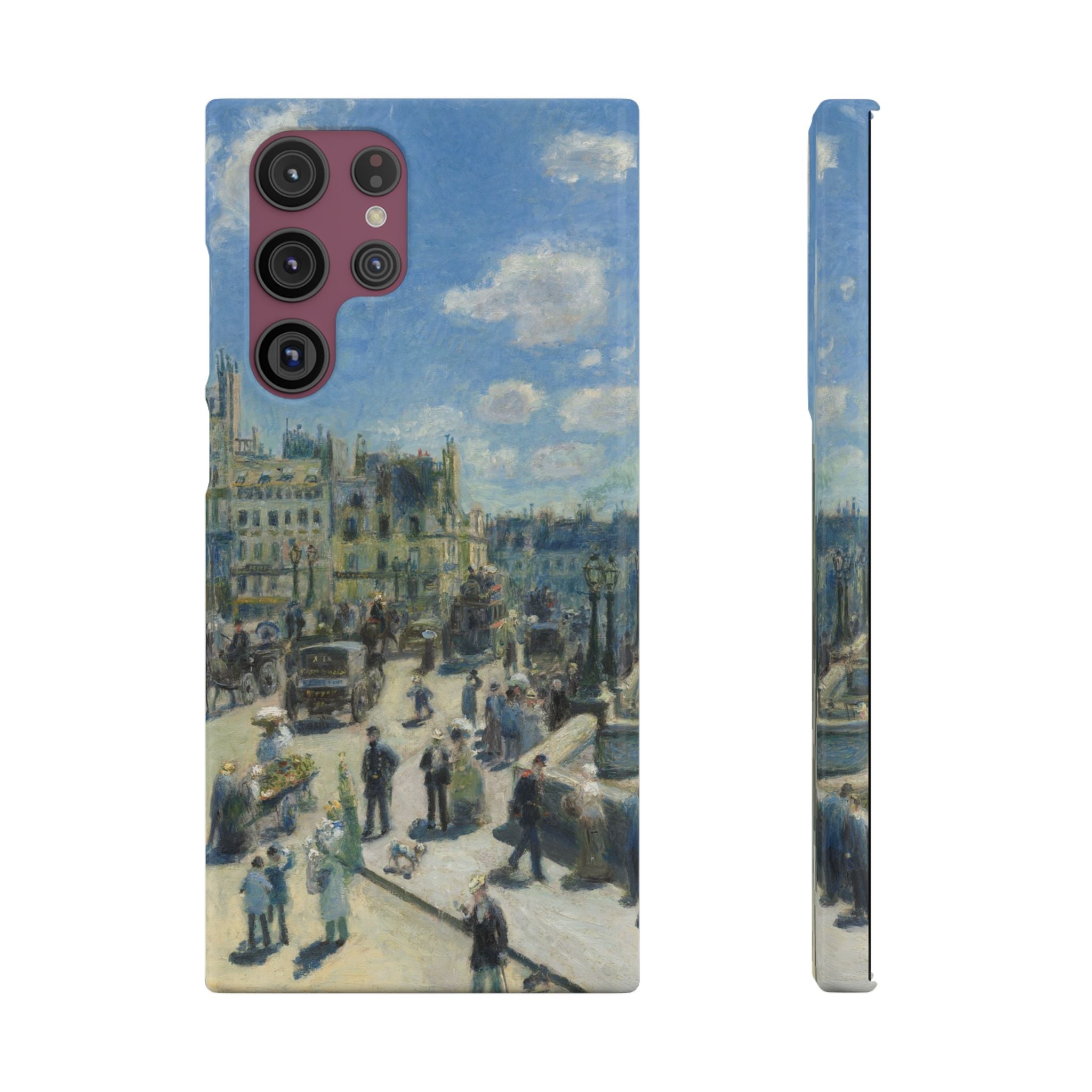Pont Neuf Paris by Pierre Auguste Renoir - Samsung Slim Case