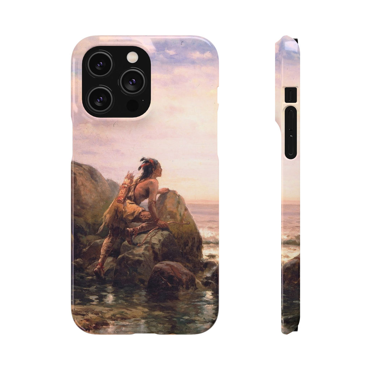Henrik Hudson entering New York Harbor by Edward Moran - iPhone Slim Case