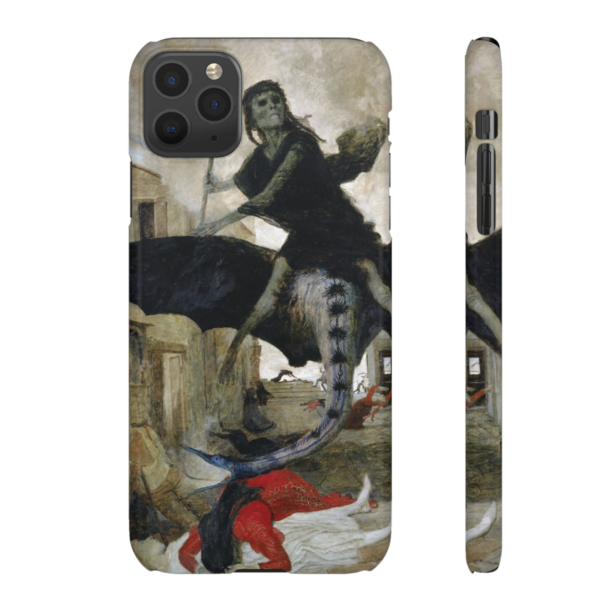 The Plague by Arnold Böcklin - iPhone Slim Case