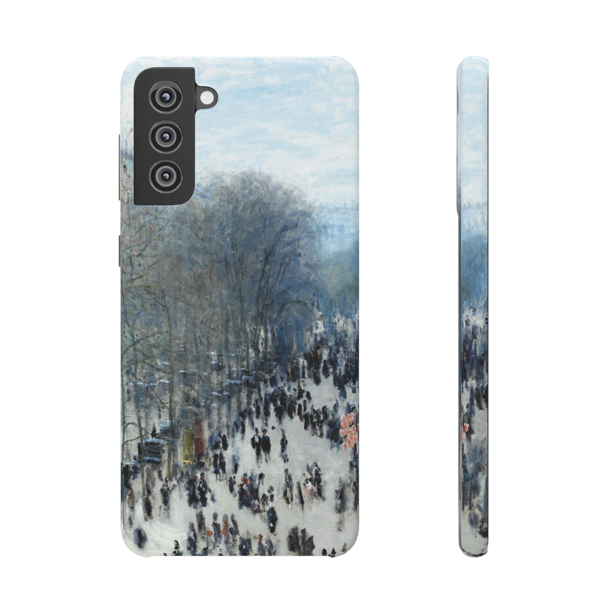 Boulevard des Capucines by Claude Monet - Samsung Slim Case