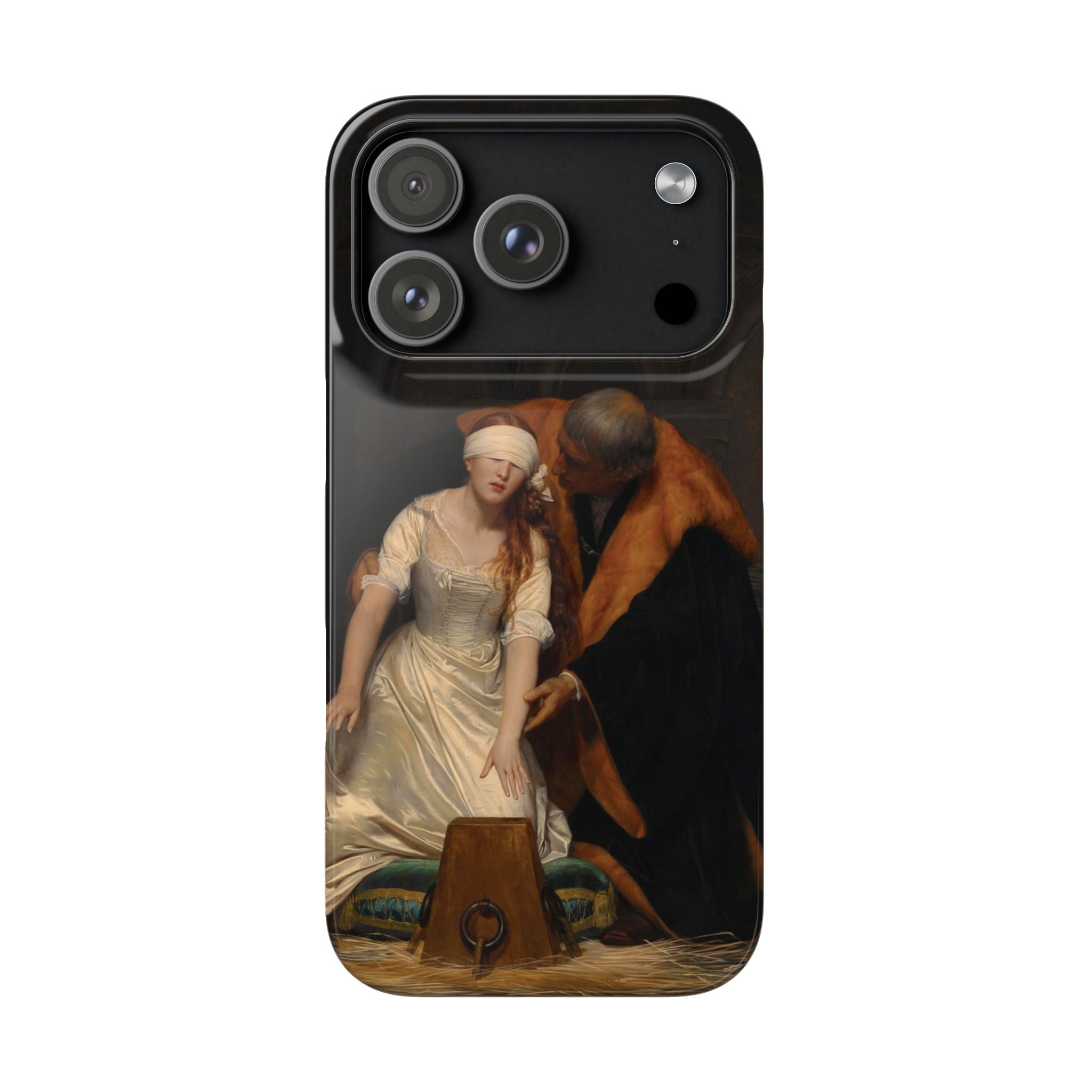 The Execution of Lady Jane Grey by Paul Delaroche - iPhone Slim Case