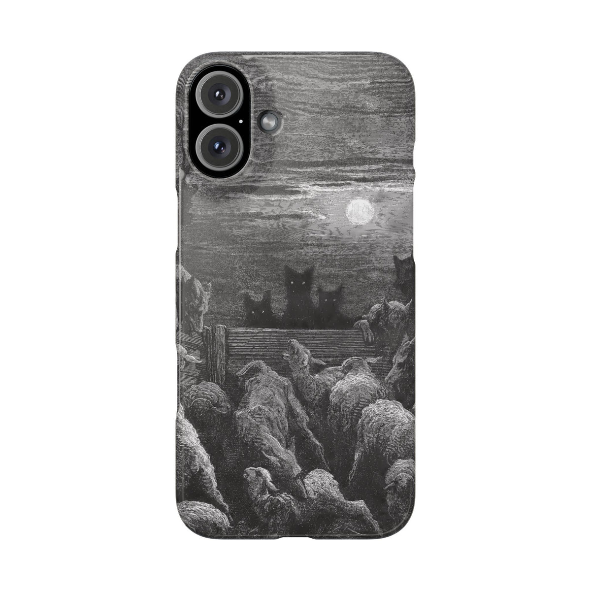 The Wolves and The Sheep by Gustave Dore - iPhone Slim Case
