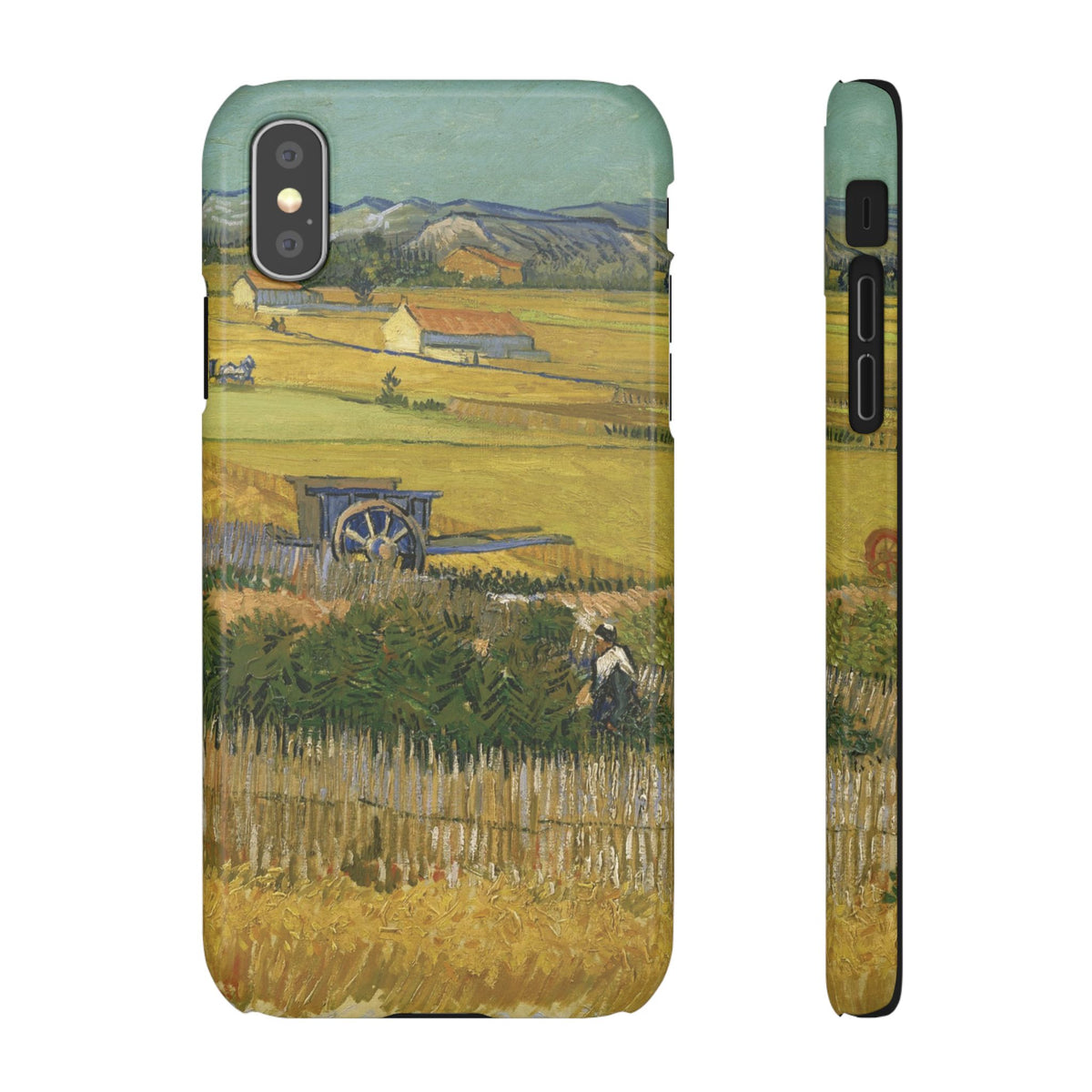 Harvest at La Crau by Vincent van Gogh - iPhone Slim Case
