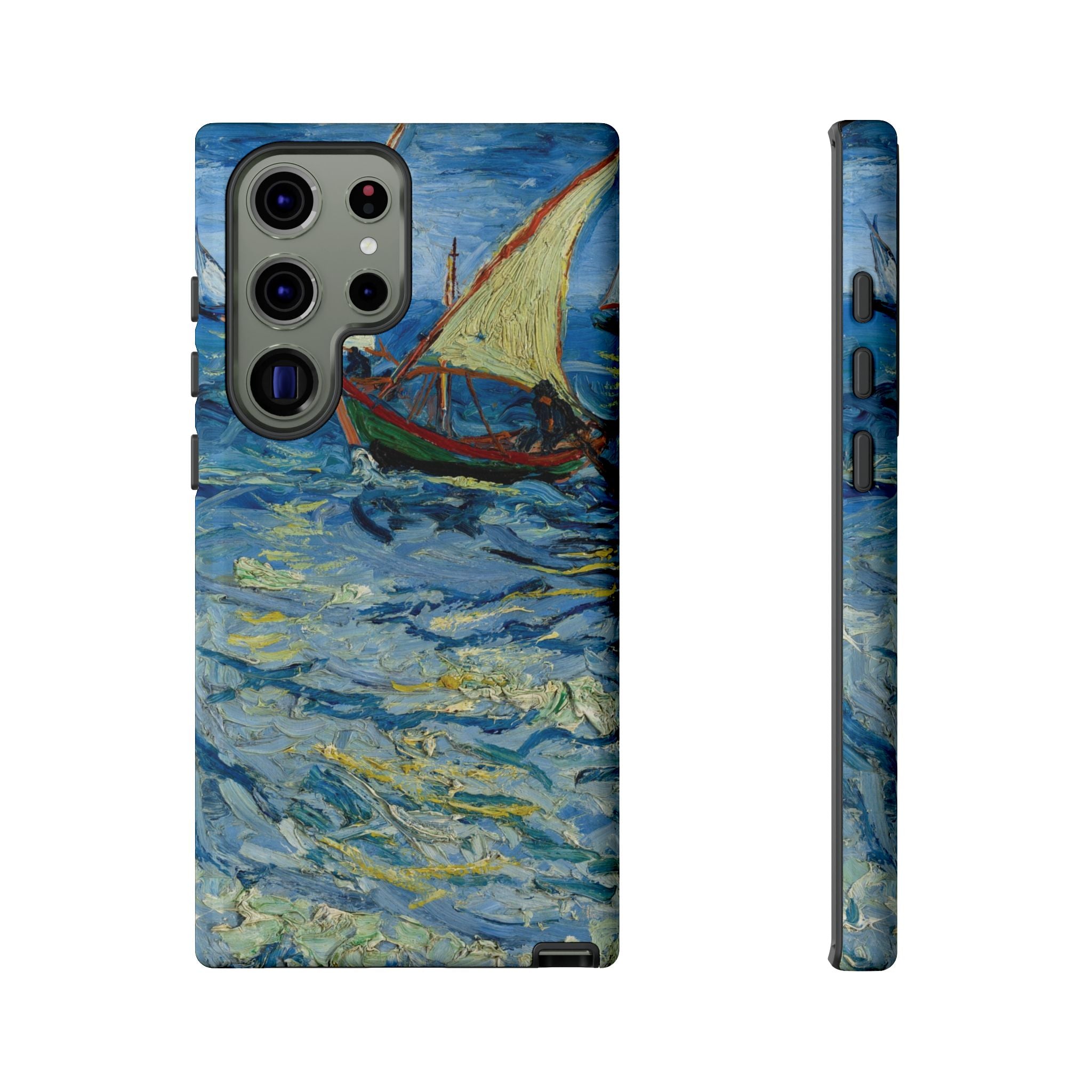 Fishing Boats at Sea by Vincent van Gogh - Samsung Tough Case