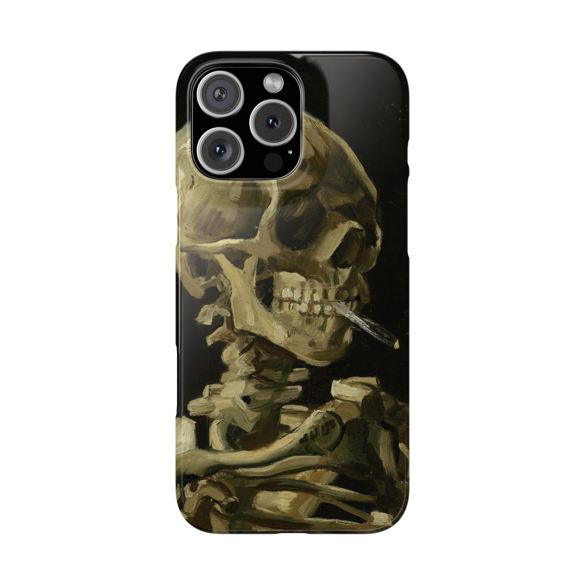 Head of a Skeleton with a Burning Cigarette by Vincent van Gogh - iPhone Slim Case