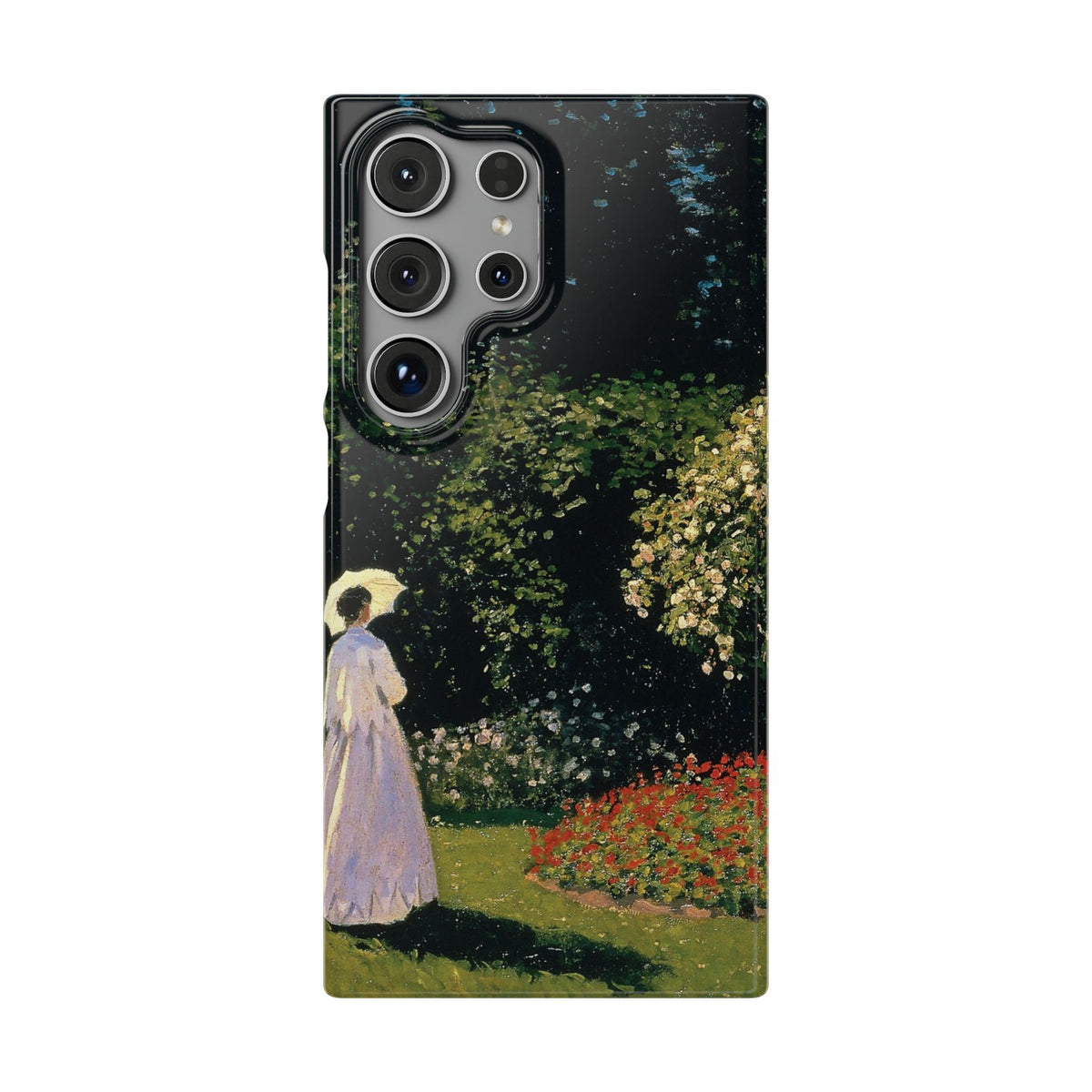 Woman in the Garden by Claude Monet - Samsung Slim Case