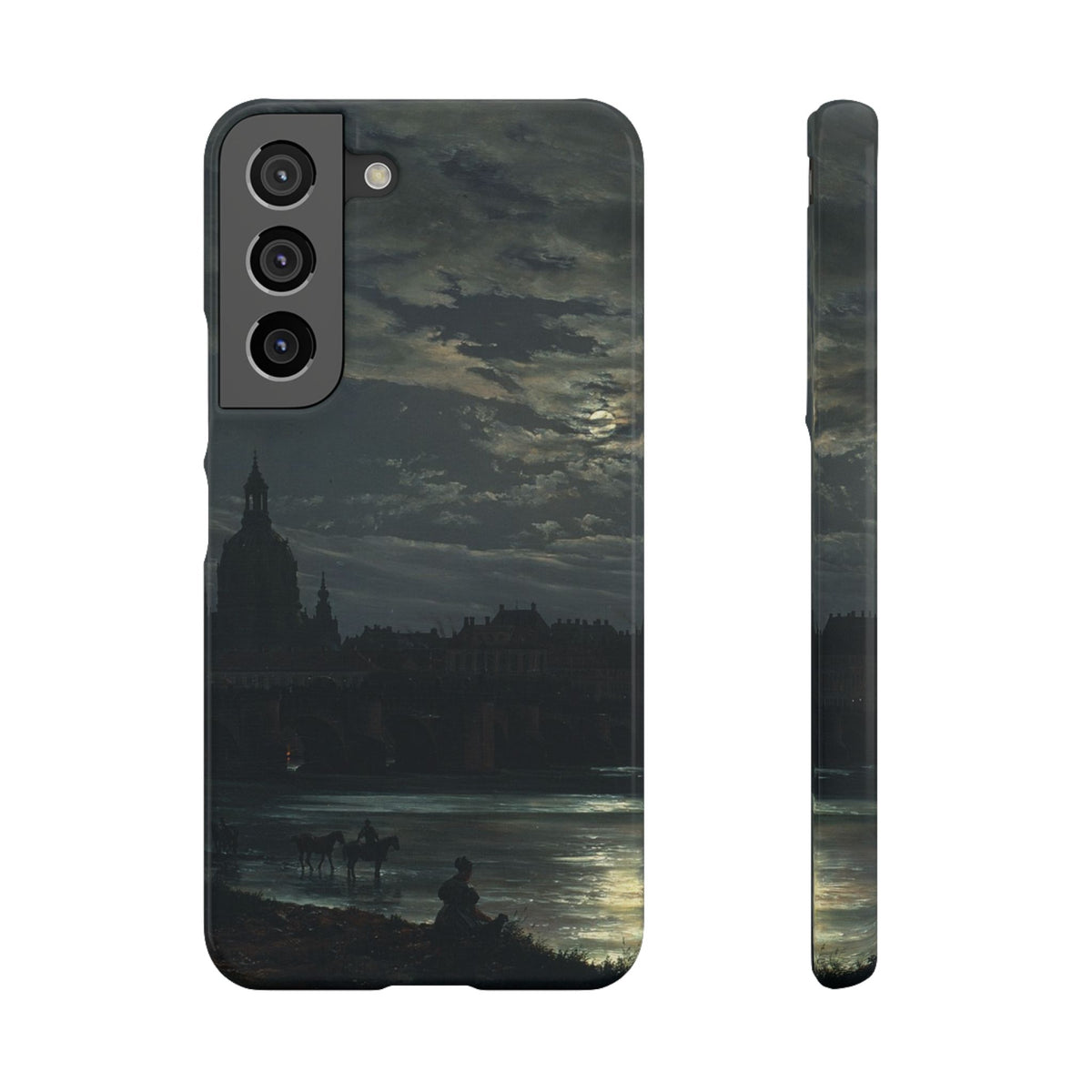 View of Dresden by Moonlight by Johan Dahl - Samsung Slim Case