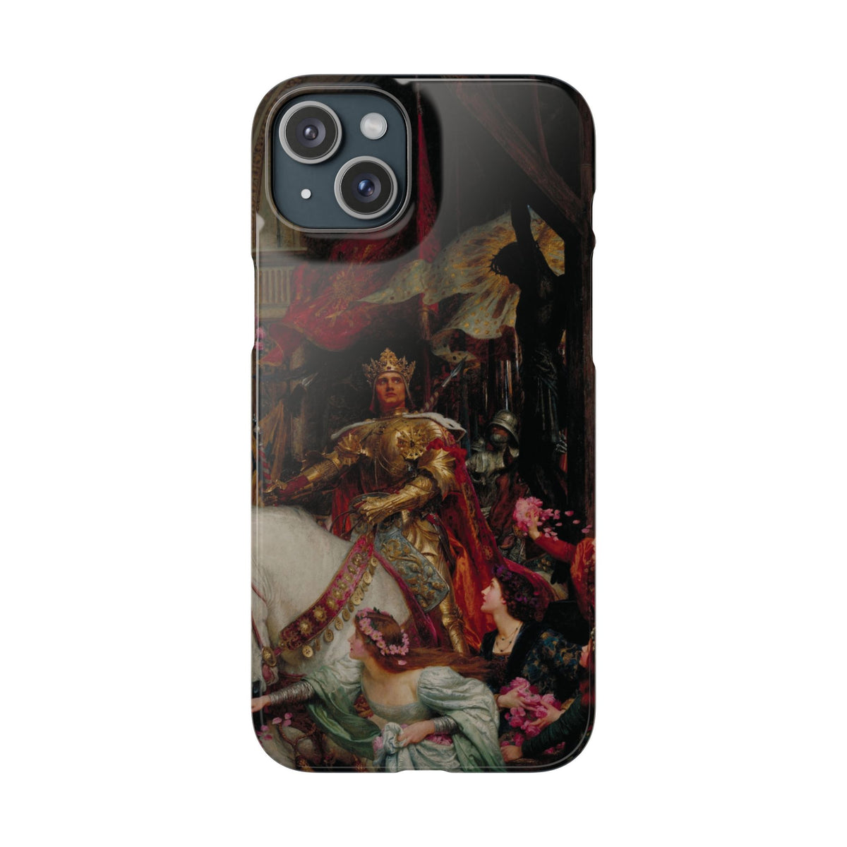 The Two Crowns by Frank Dicksee - iPhone Slim Case