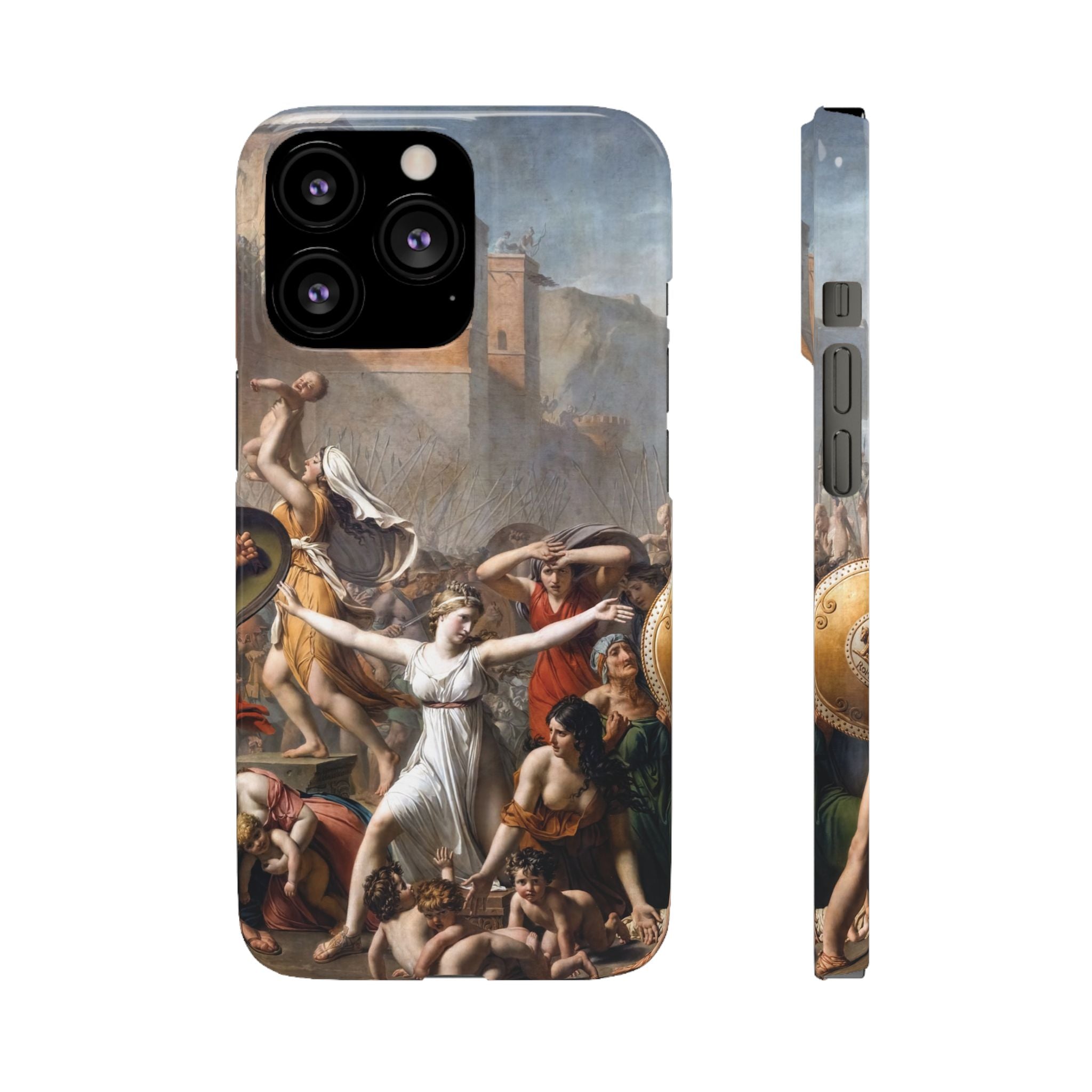 The Intervention of the Sabine Women by Jacques-Louis David - iPhone Slim Case