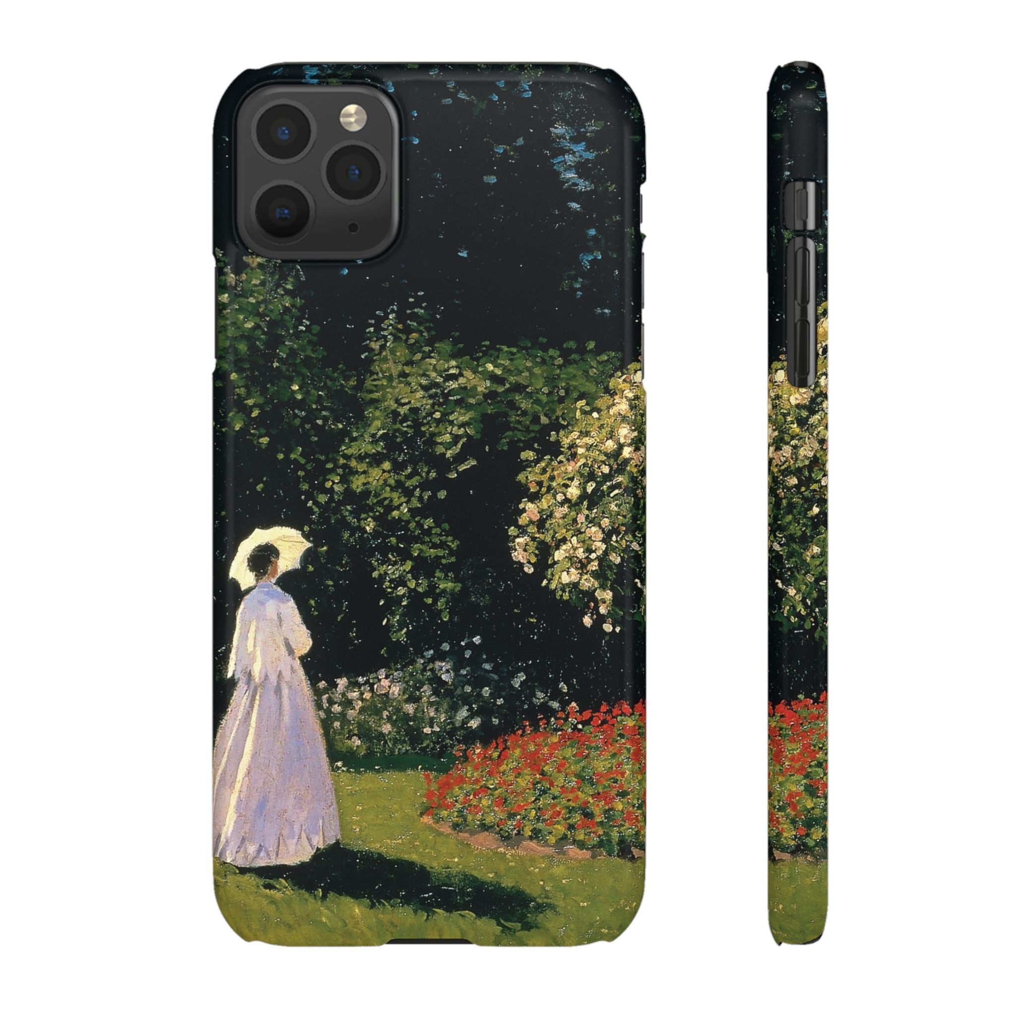 Woman in the Garden by Claude Monet - iPhone Slim Case