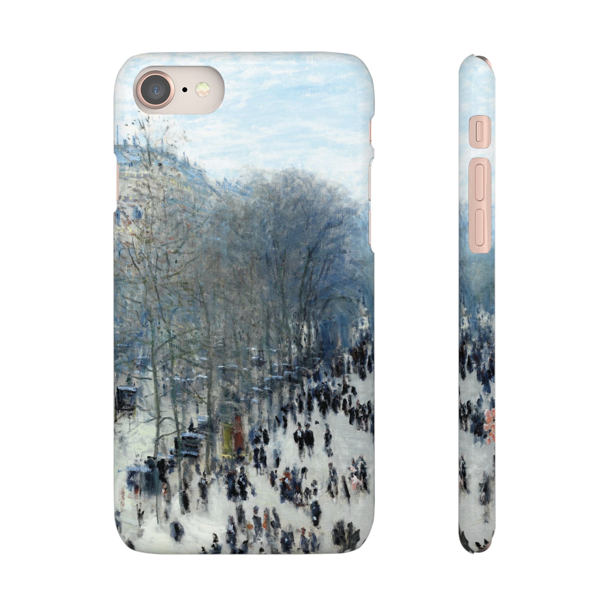 Boulevard des Capucines by Claude Monet - iPhone Slim Case