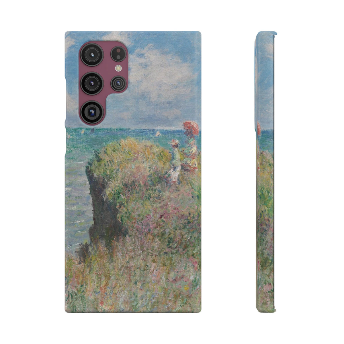 Cliff Walk at Pourville by Claude Monet - Samsung Slim Case