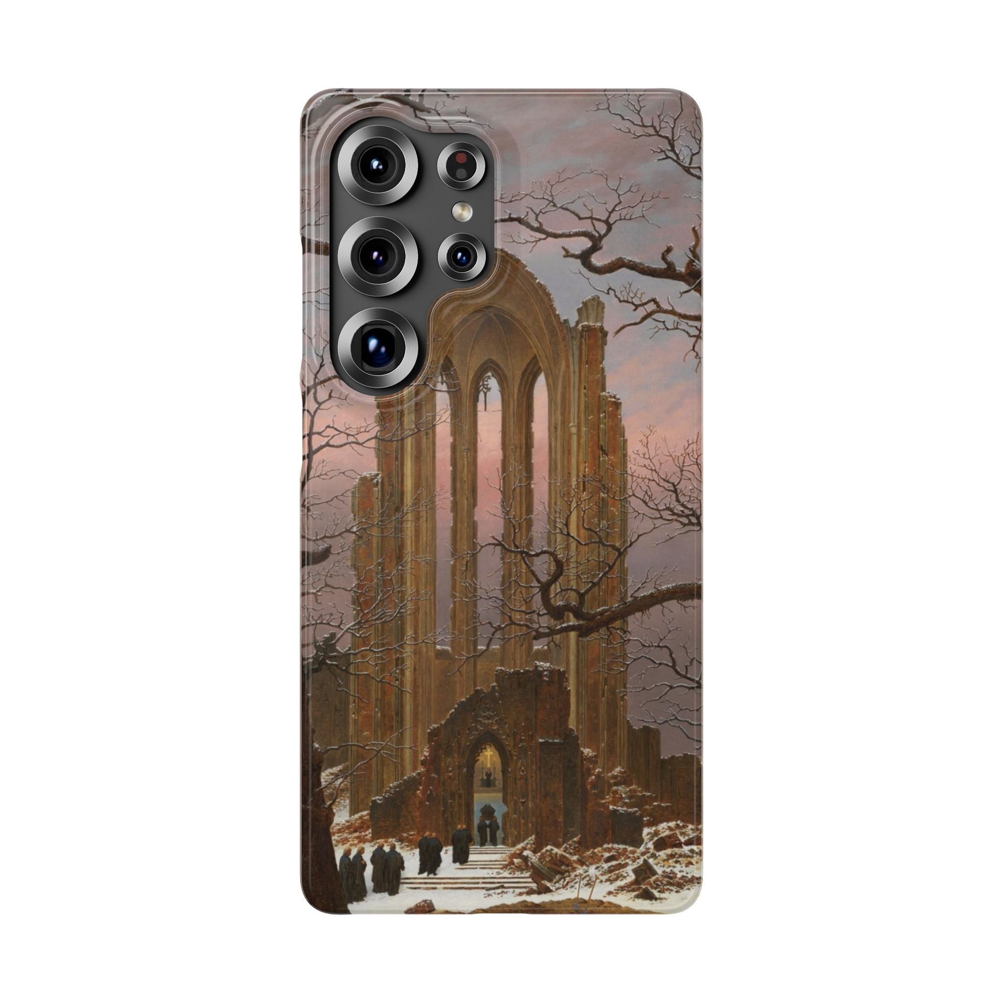Monastery Graveyard in the Snow by Caspar David Friedrich - Samsung Slim Case