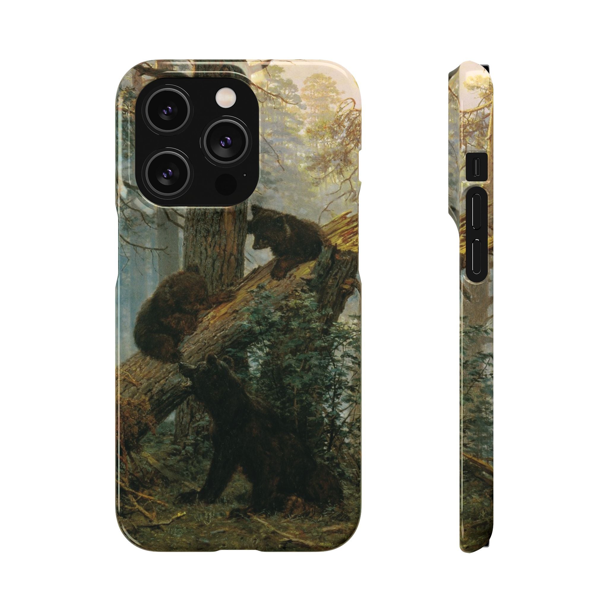 Morning in a Pine Forest by Ivan Ivanovich Shishkin - iPhone Slim Case