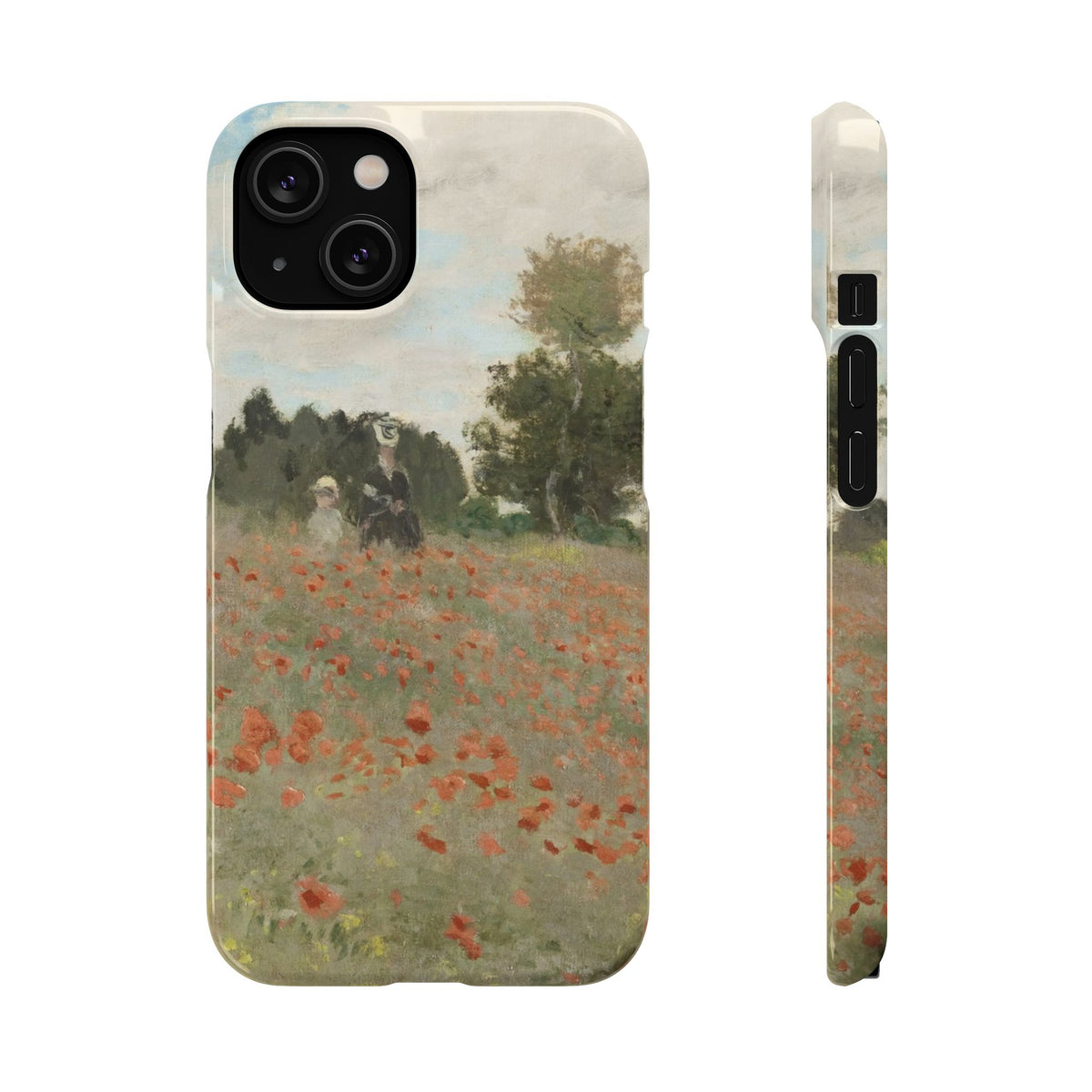 The Poppy Field by Claude Monet - iPhone Slim Case