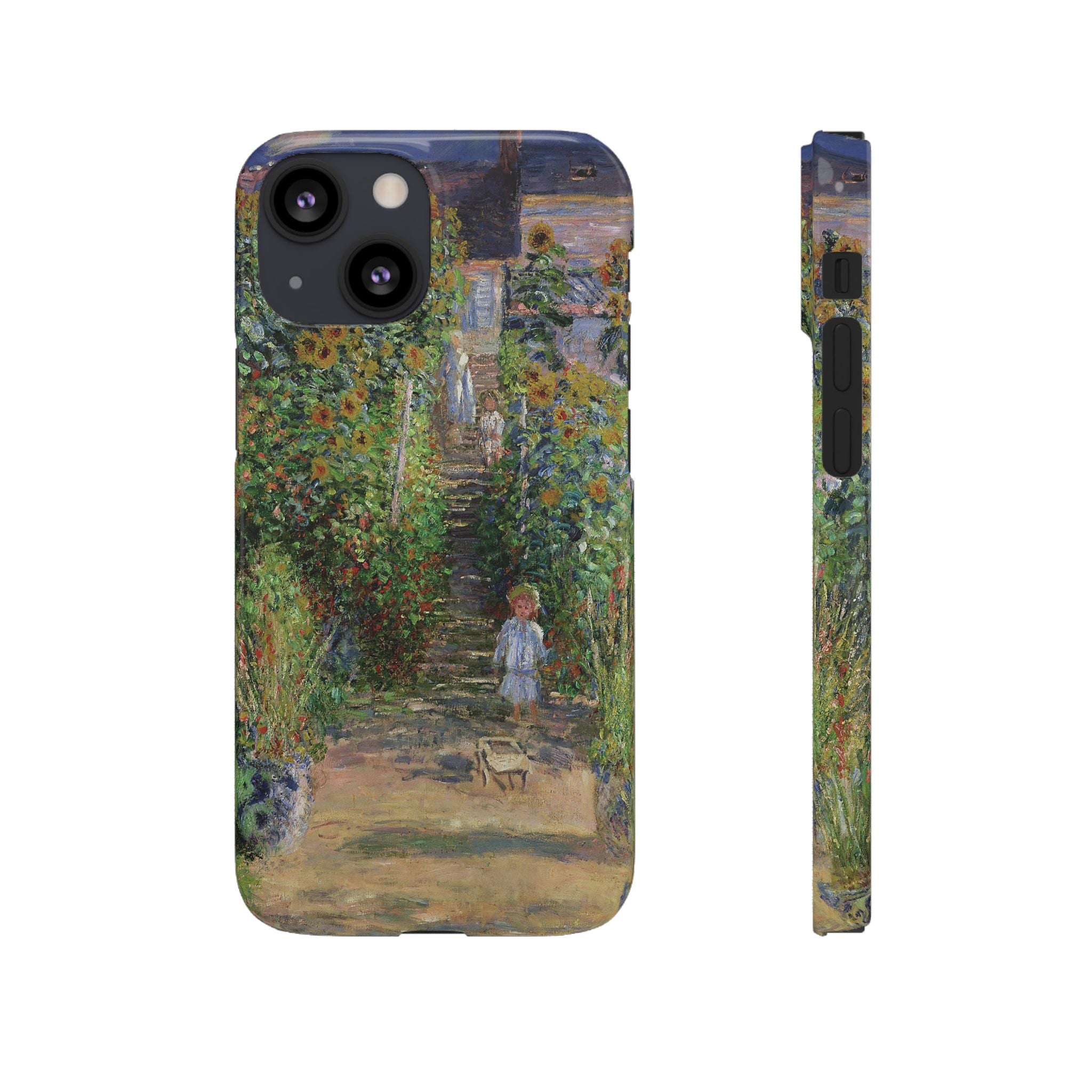 Monets Garden at Vetheuil by Claude Monet- iPhone Slim Case