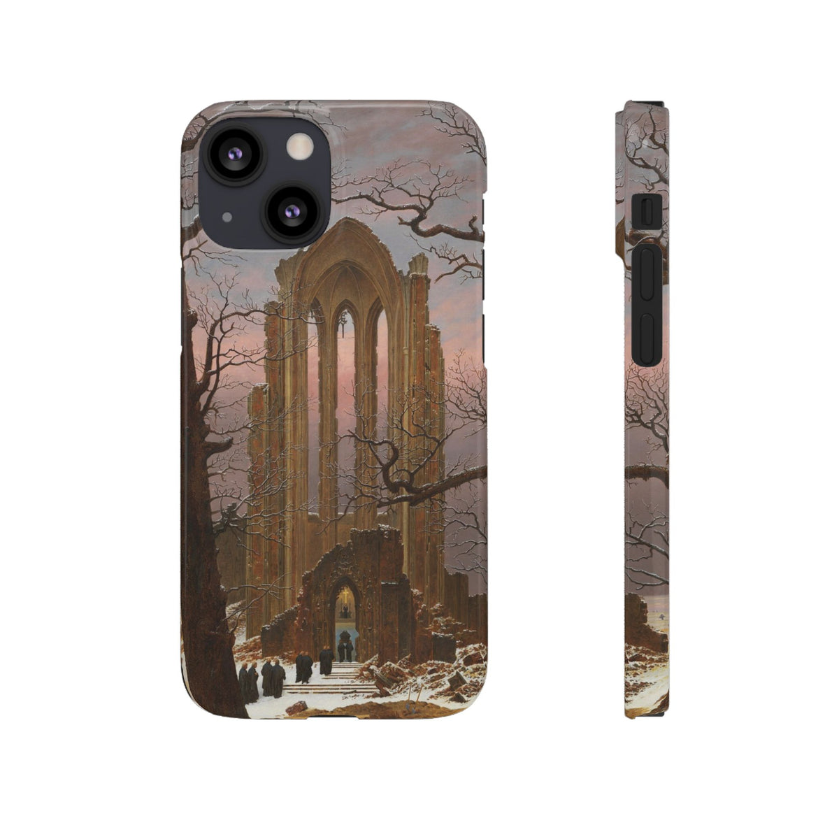Monastery Graveyard in the Snow by Caspar David Friedrich - iPhone Slim Case