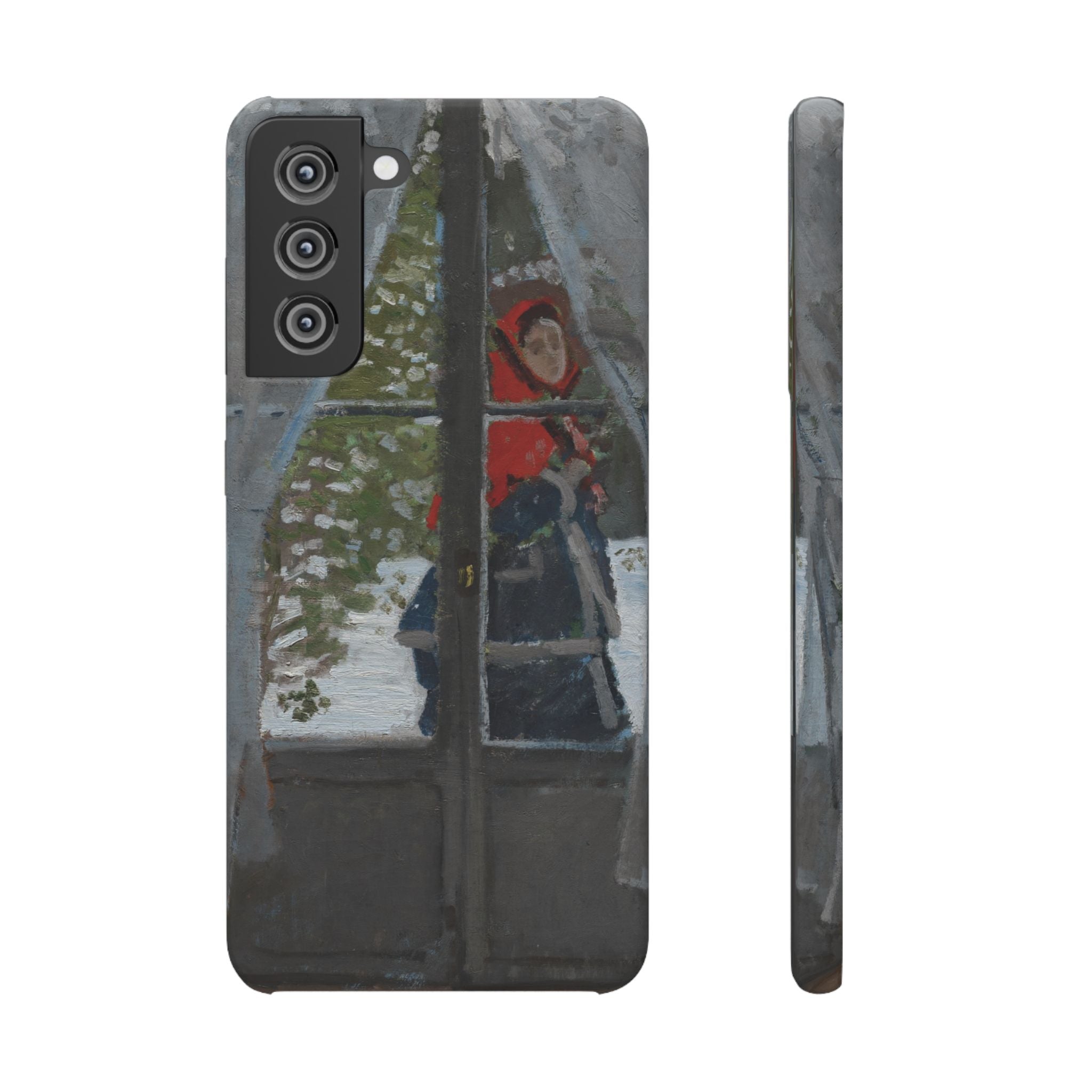 Le mouchoir rouge by Claude Monet - Samsung Slim Case