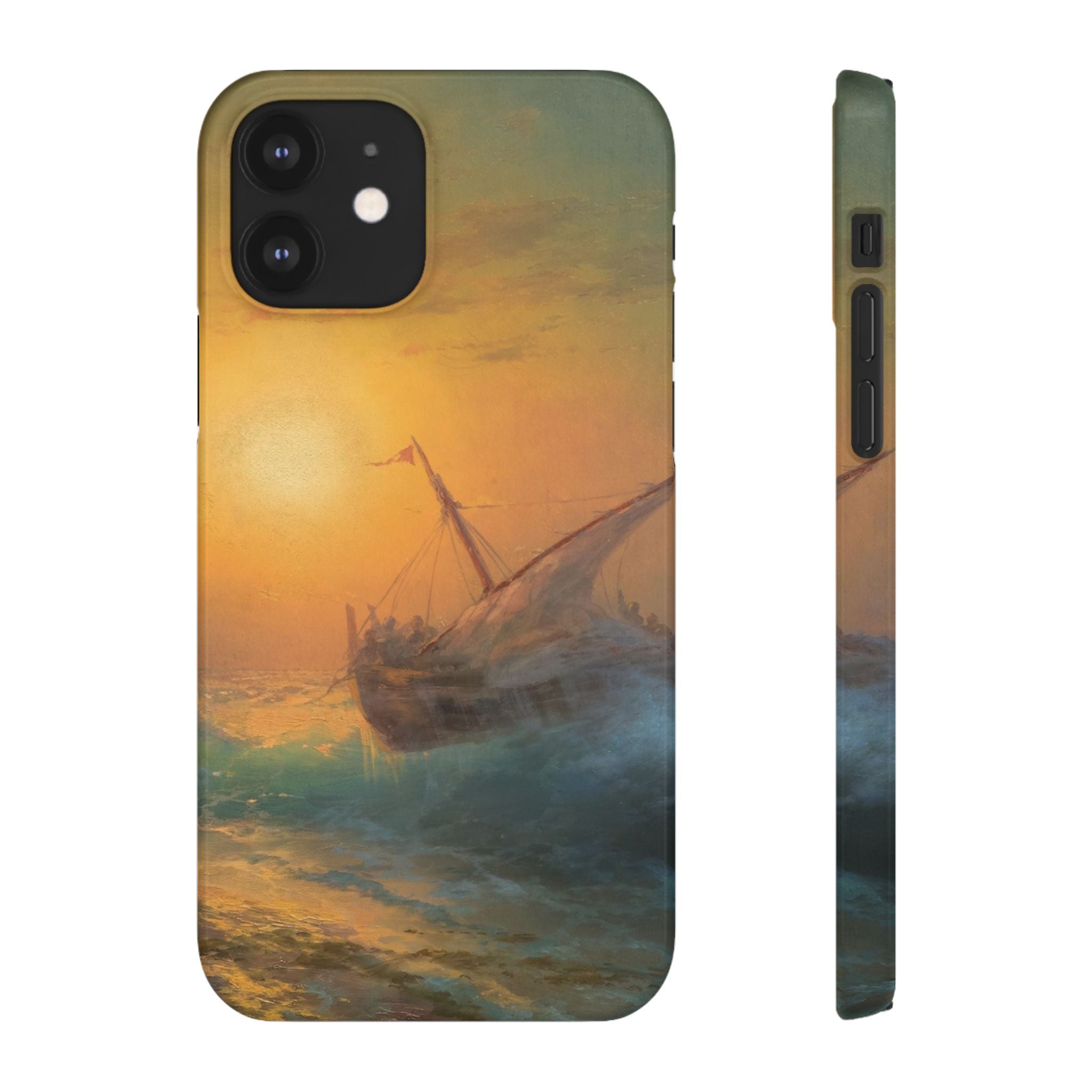 Stormy Sea at Sunset by Ivan Aivazovsky - iPhone Slim Case