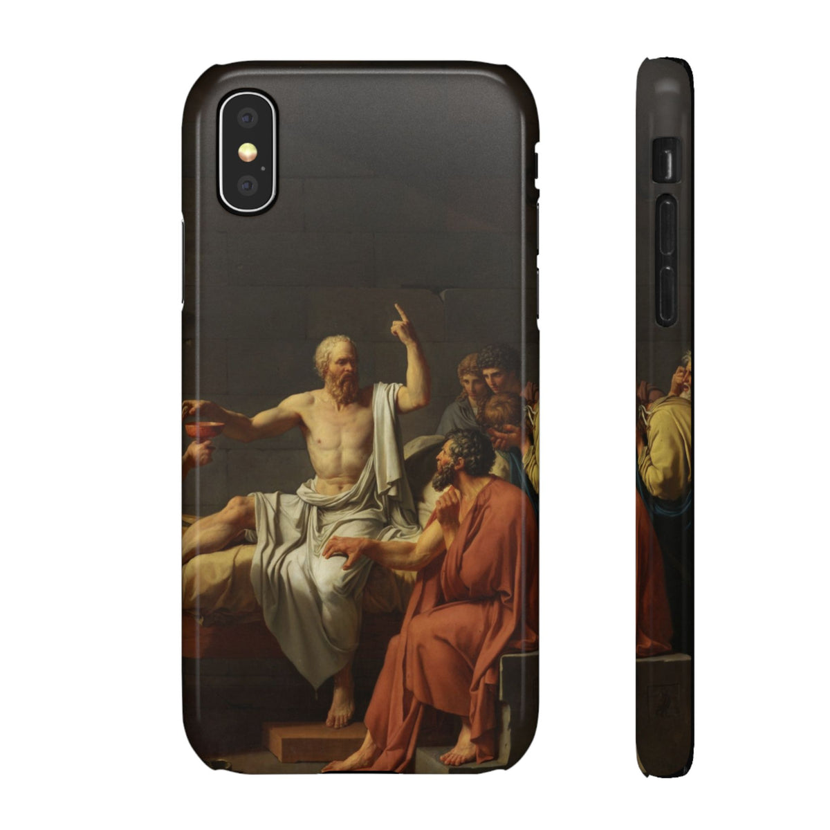 The Death of Socrates by Jacques-Louis David - iPhone Slim Case
