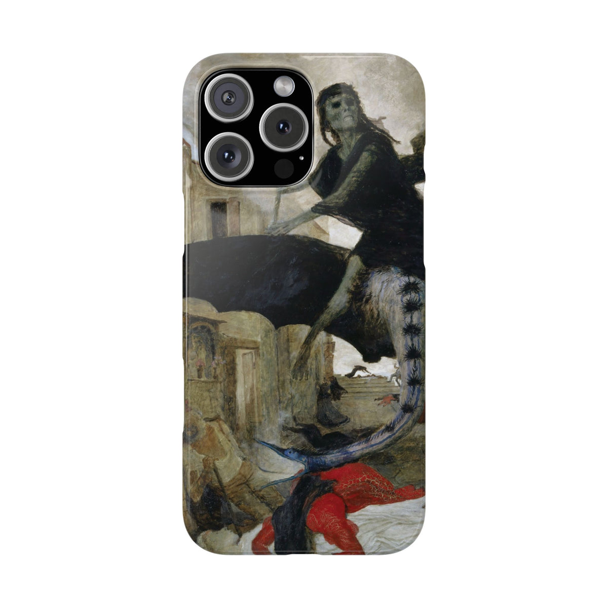 The Plague by Arnold Böcklin - iPhone Slim Case