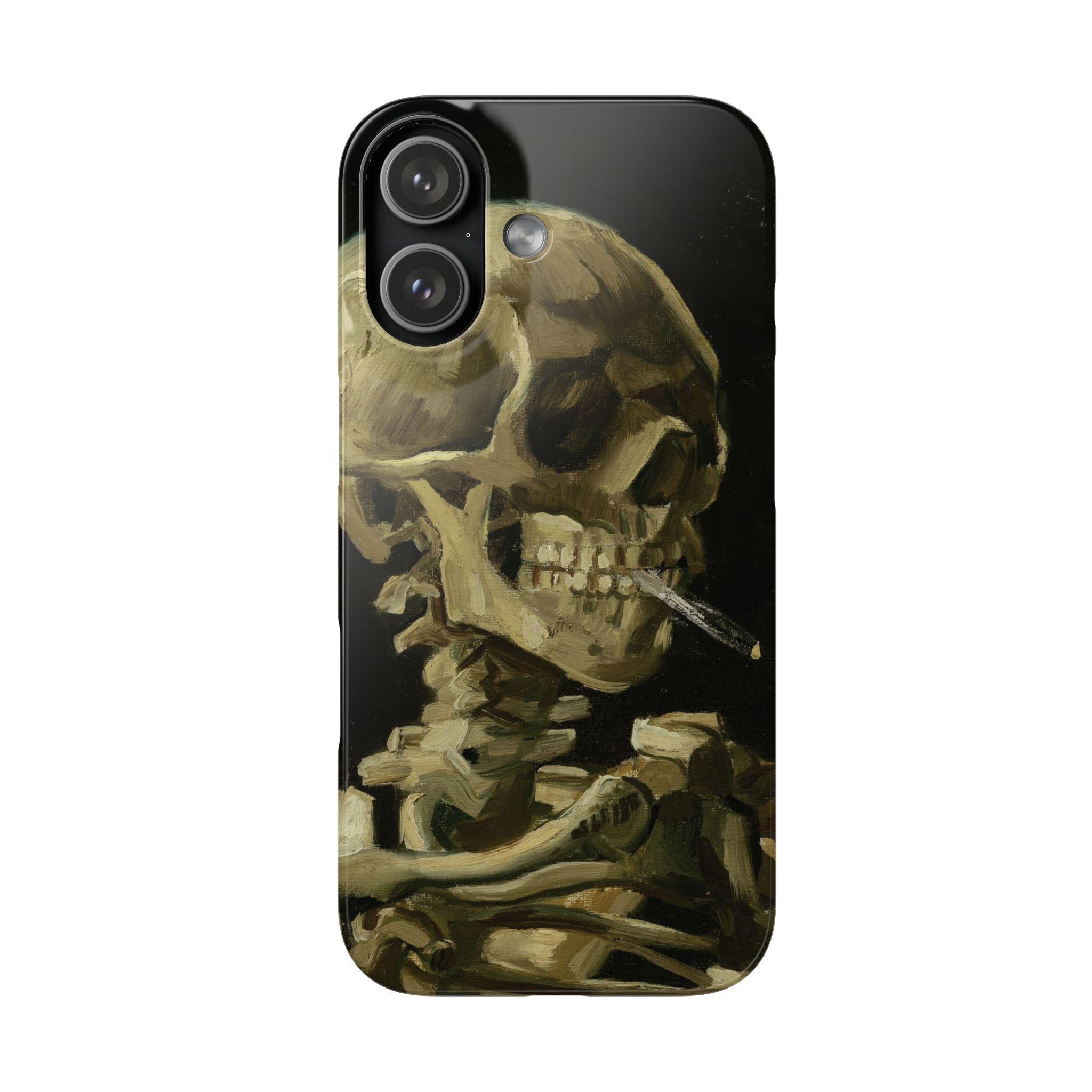 Head of a Skeleton with a Burning Cigarette by Vincent van Gogh - iPhone Slim Case
