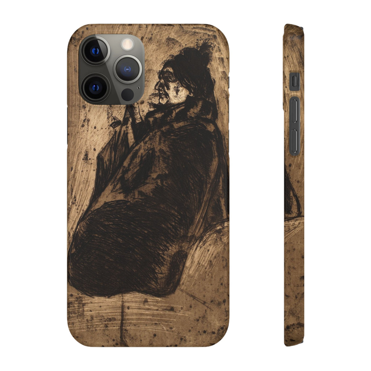 Old Woman by Edvard Munch - iPhone Slim Case