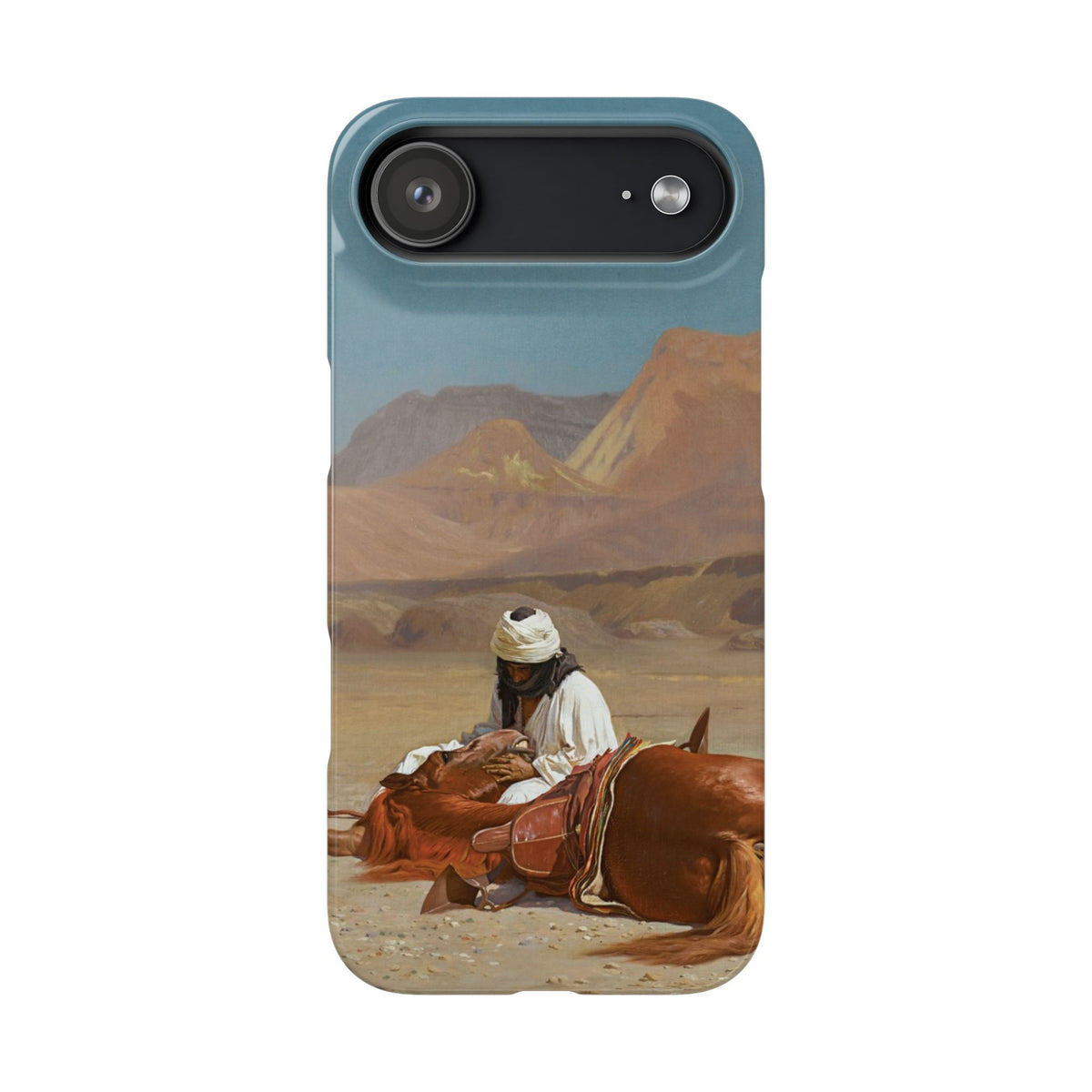 Rider and his Steed in the Desert by Jean-Leon Gerome - iPhone Slim Case