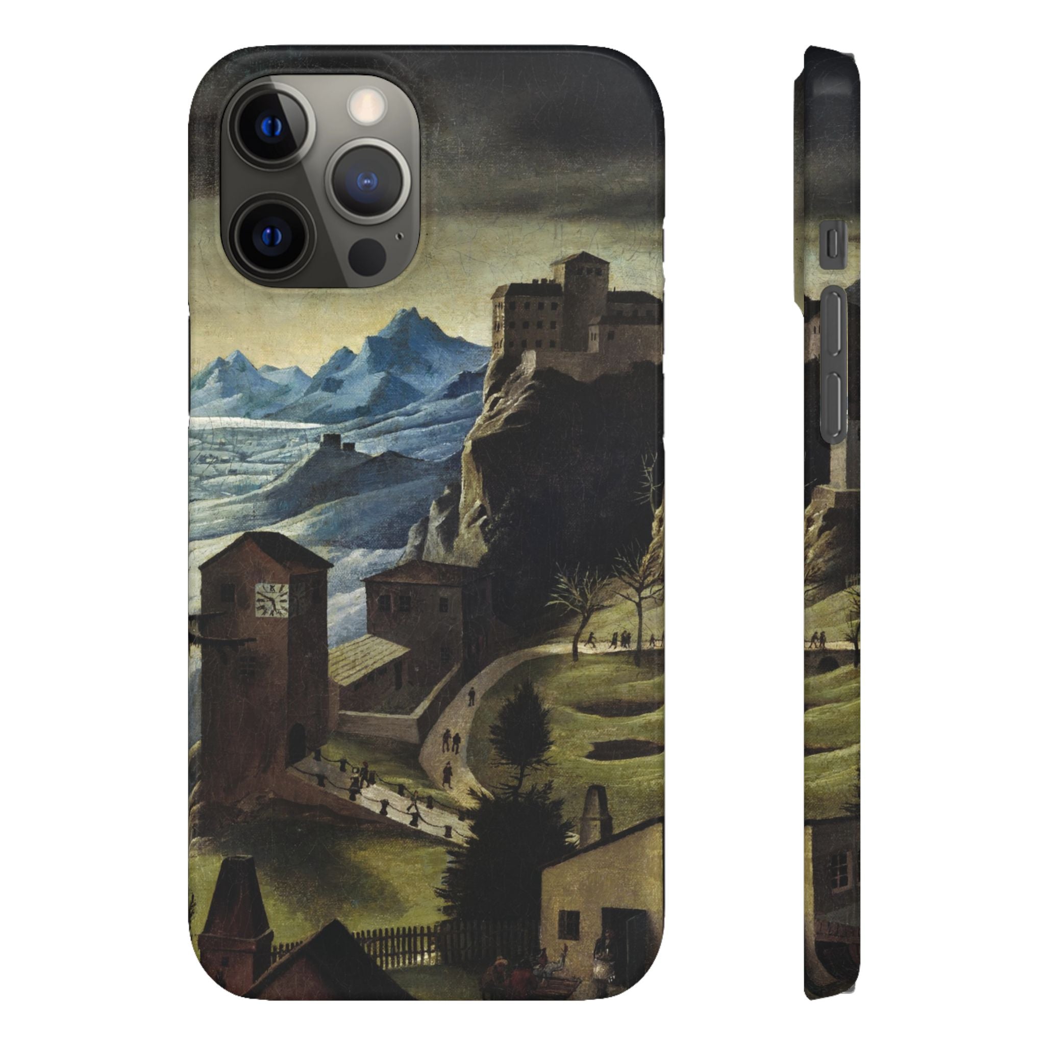 Landschaft mit Burg by Franz Sedlacek - iPhone Slim Case