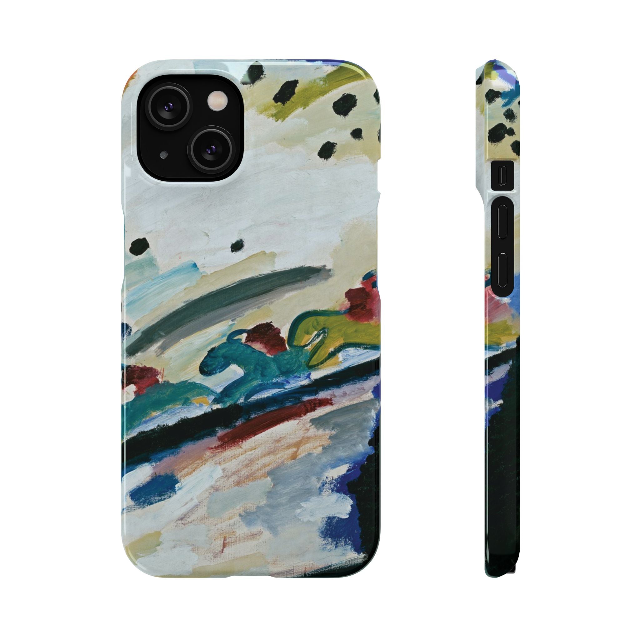 Romantic Landscape by Vasily Kandinsky - iPhone Slim Case