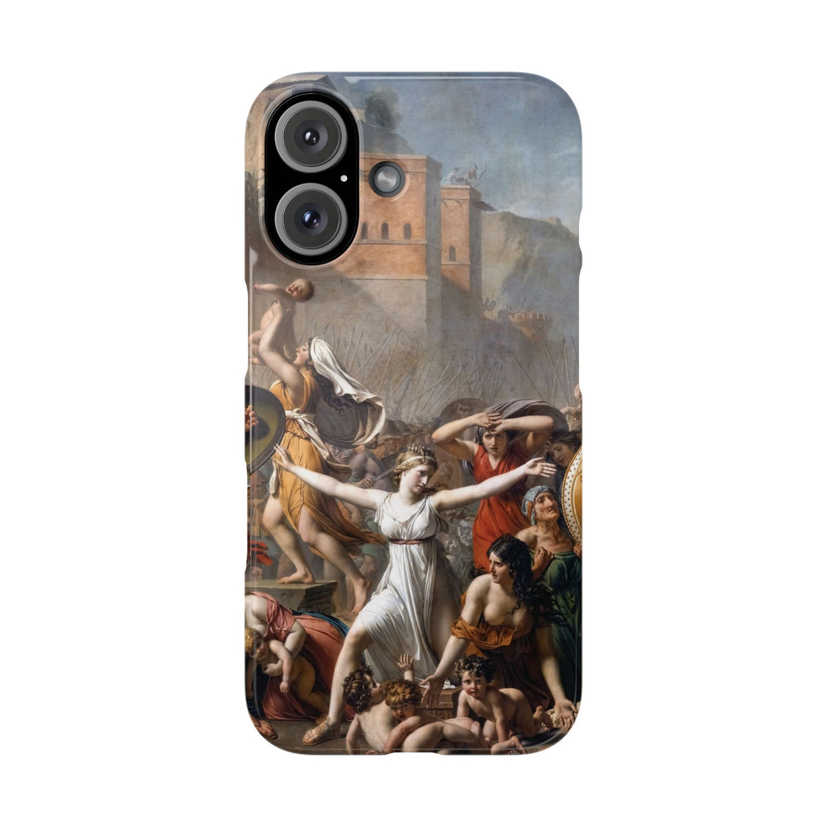 The Intervention of the Sabine Women by Jacques-Louis David - iPhone Slim Case