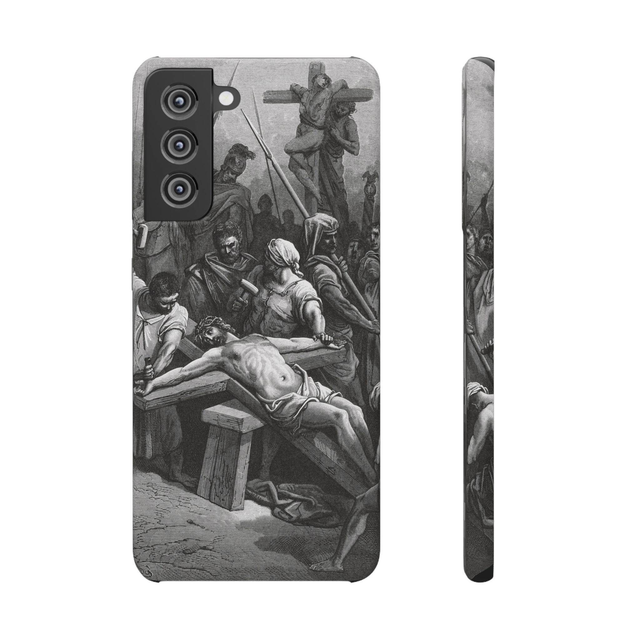 Crucifixion of Jesus by Gustave Doré - Samsung Slim Case