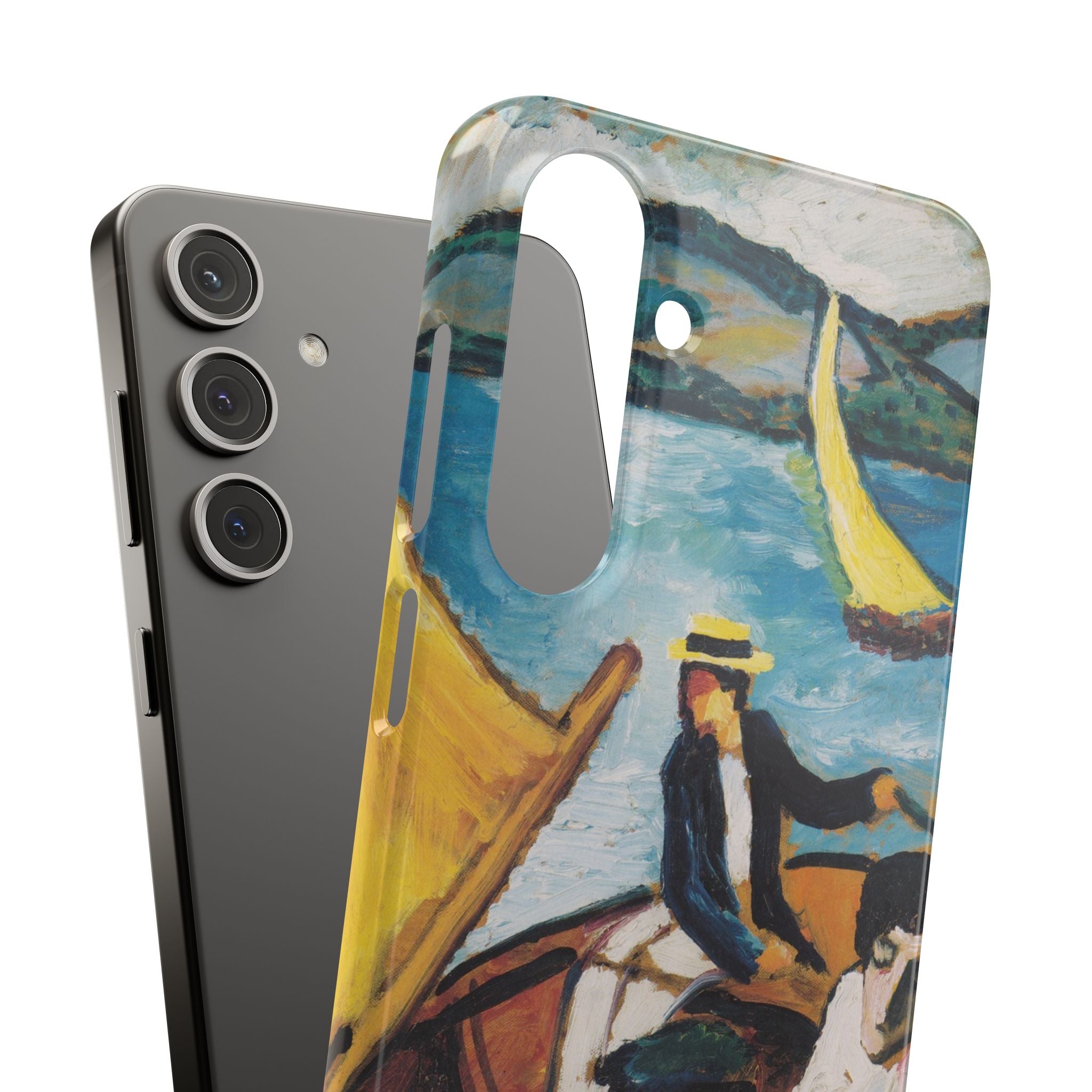 Sailing Boat on the Tegernsee by August Macke - Samsung Slim Case