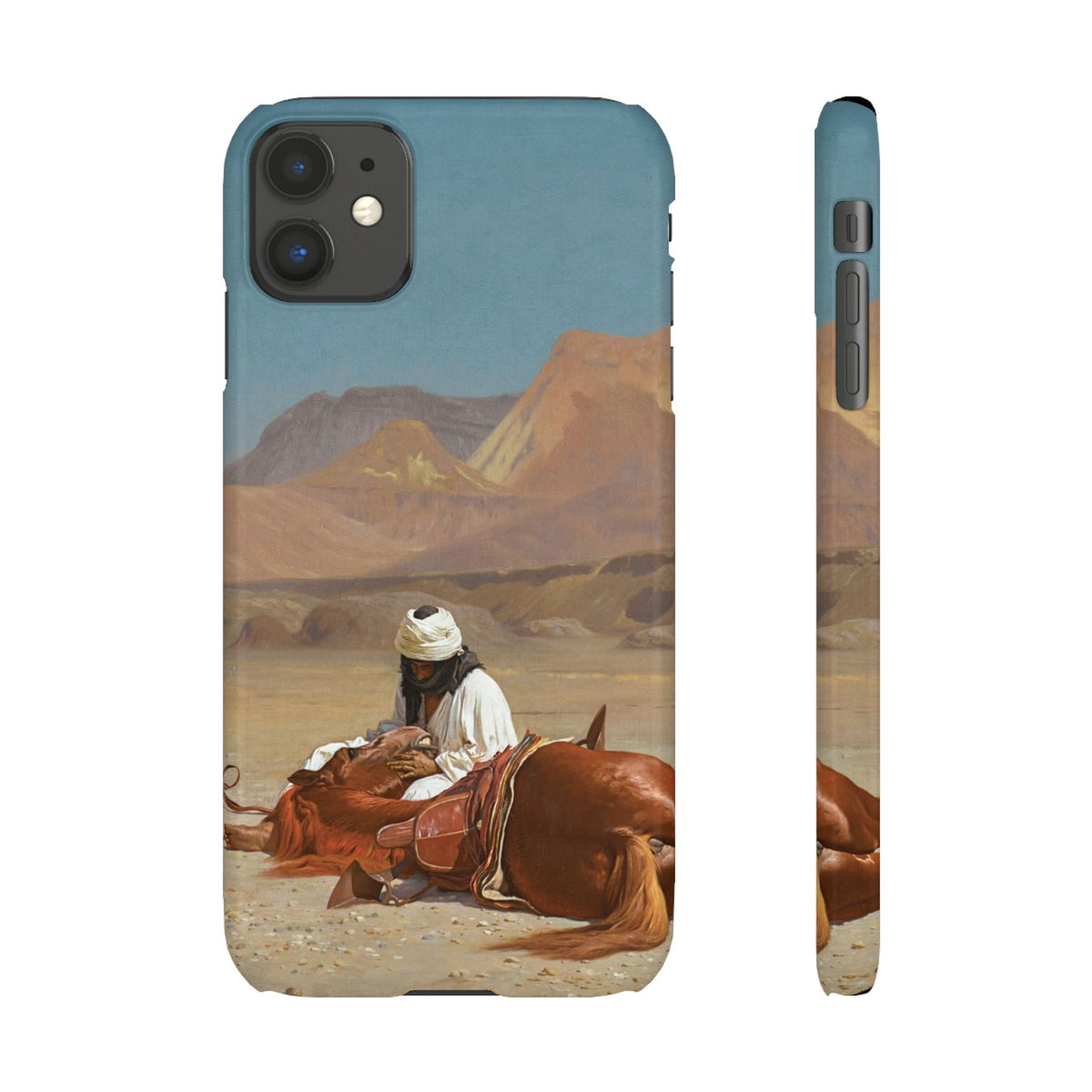 Rider and his Steed in the Desert by Jean-Leon Gerome - iPhone Slim Case