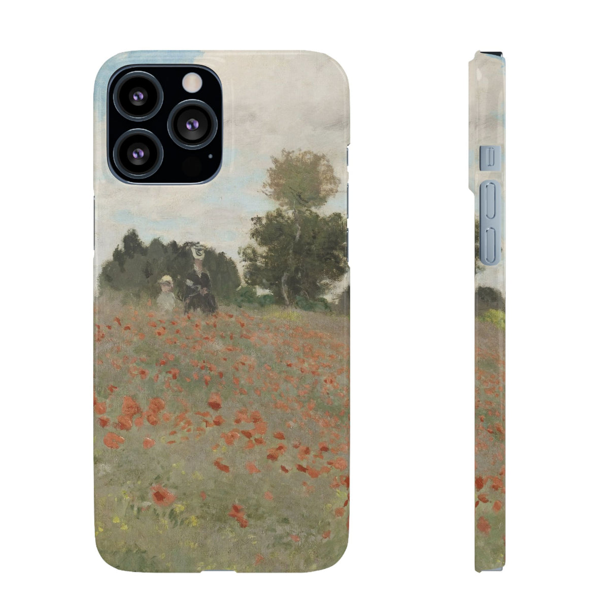 The Poppy Field by Claude Monet - iPhone Slim Case