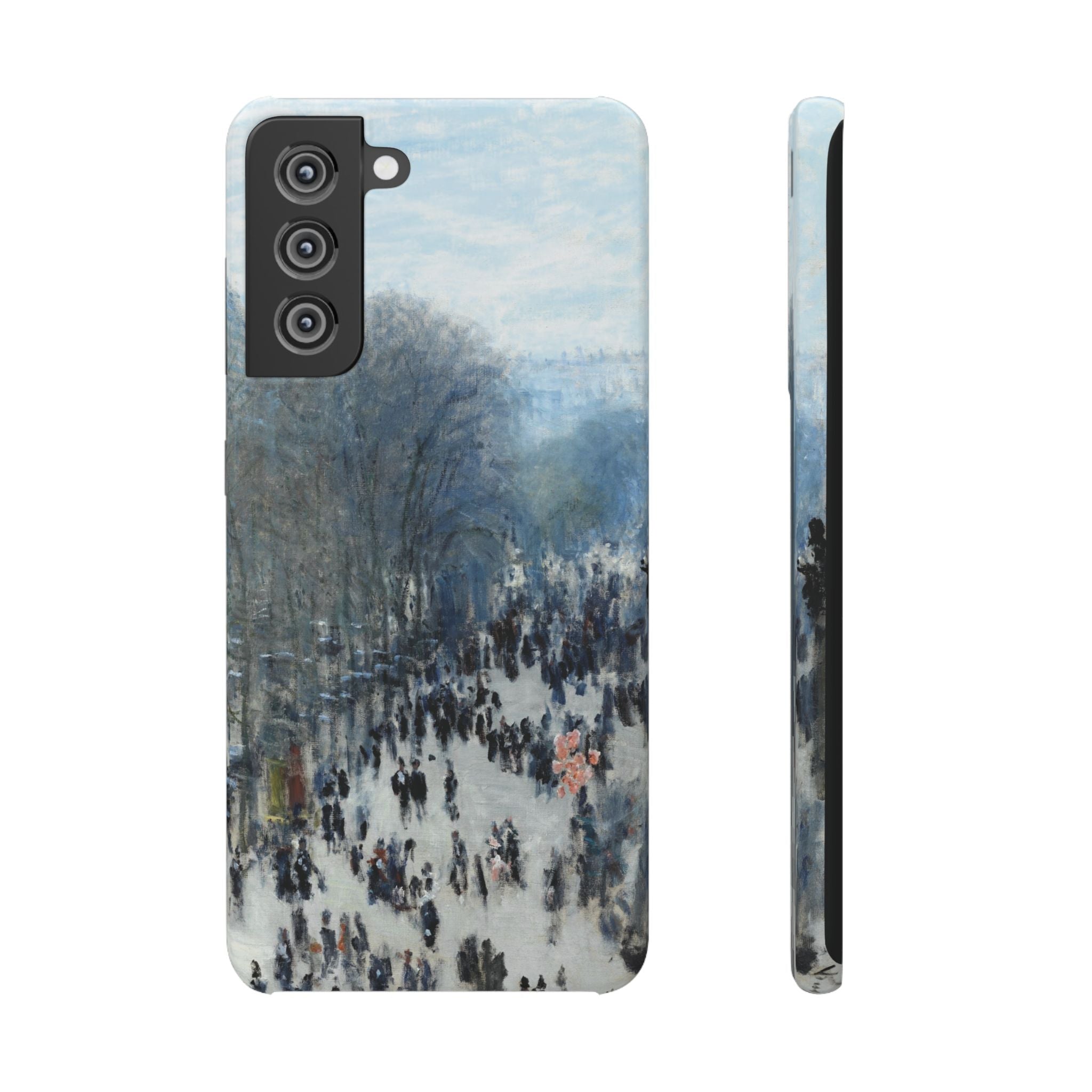 Boulevard des Capucines by Claude Monet - Samsung Slim Case