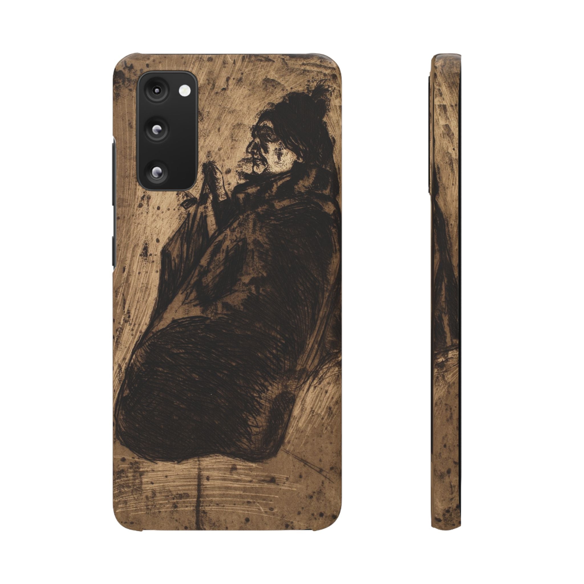 Old Woman by Edvard Munch - Samsung Slim Case