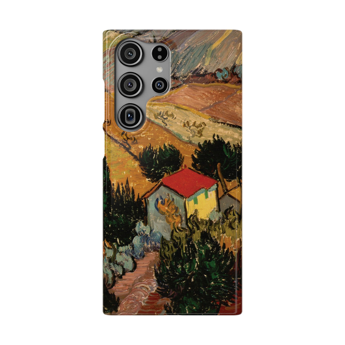 Landscape with House and Ploughman by Vincent van Gogh - Samsung Slim Case