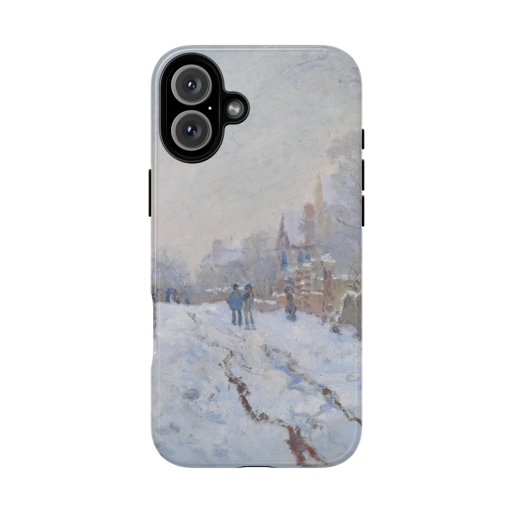 Snow Scene at Argenteuil by Claude Monet - iPhone Tough Case