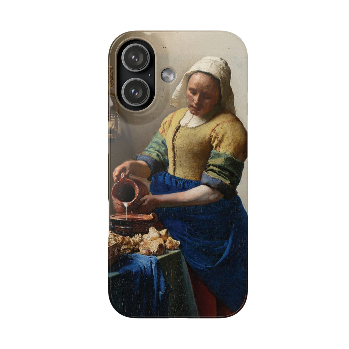 The Milkmaid by Johannes Vermeer - iPhone Slim Case