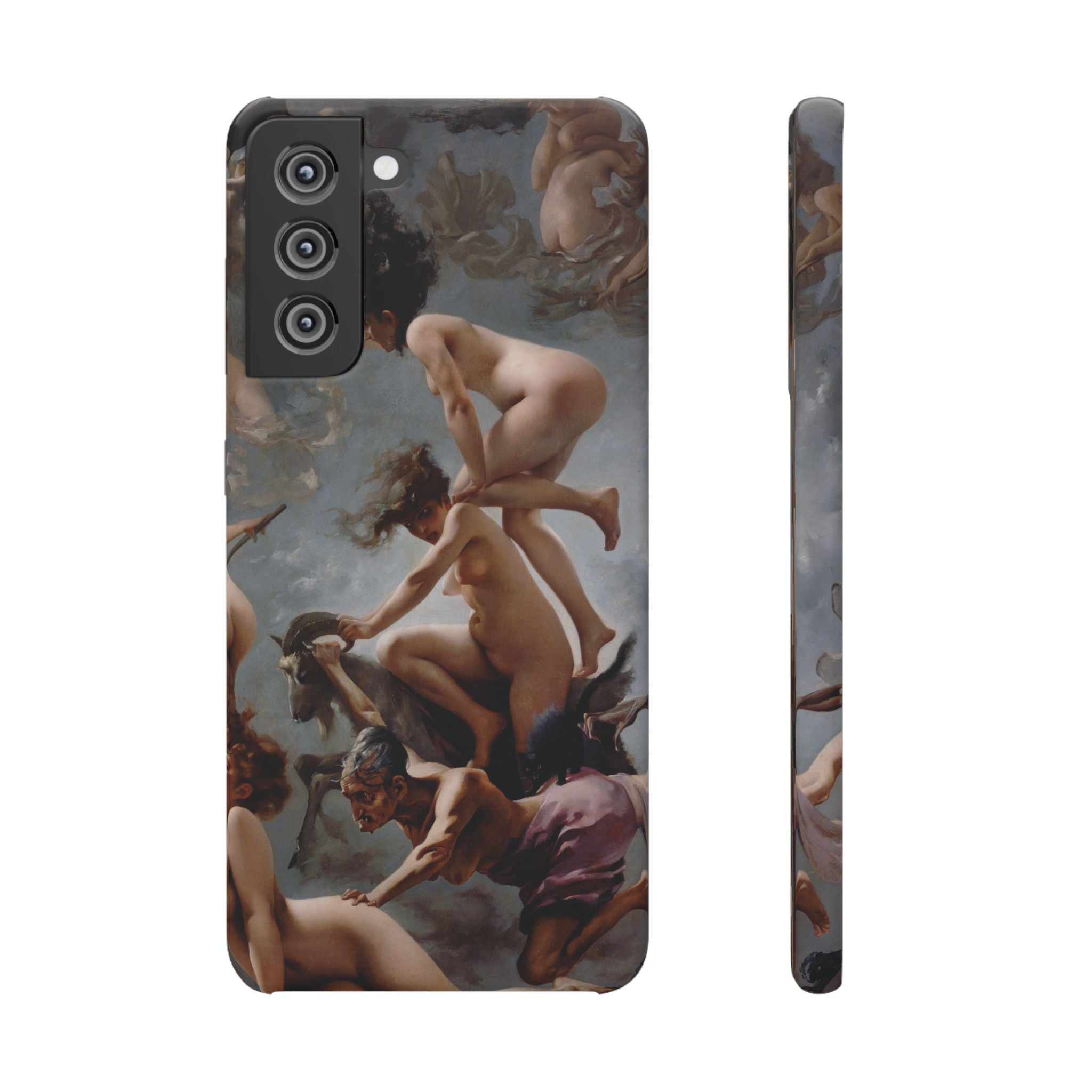 Witches going to their Sabbath by Luis Ricardo Falero - Samsung Slim Case