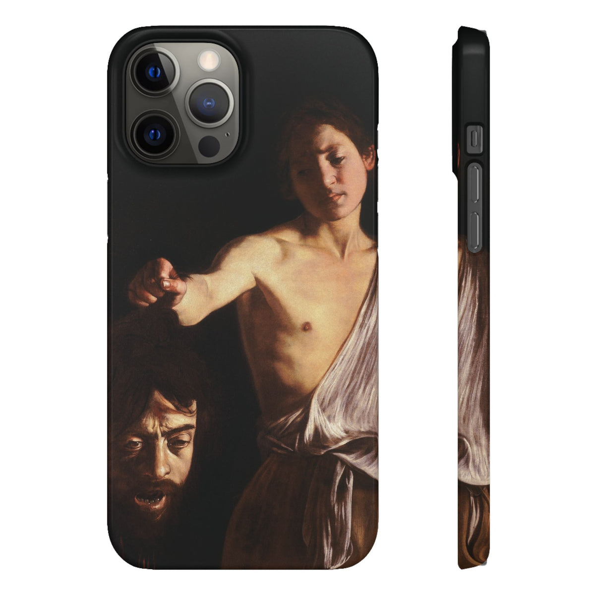 David with the Head of Goliath by Caravaggio - iPhone Slim Case