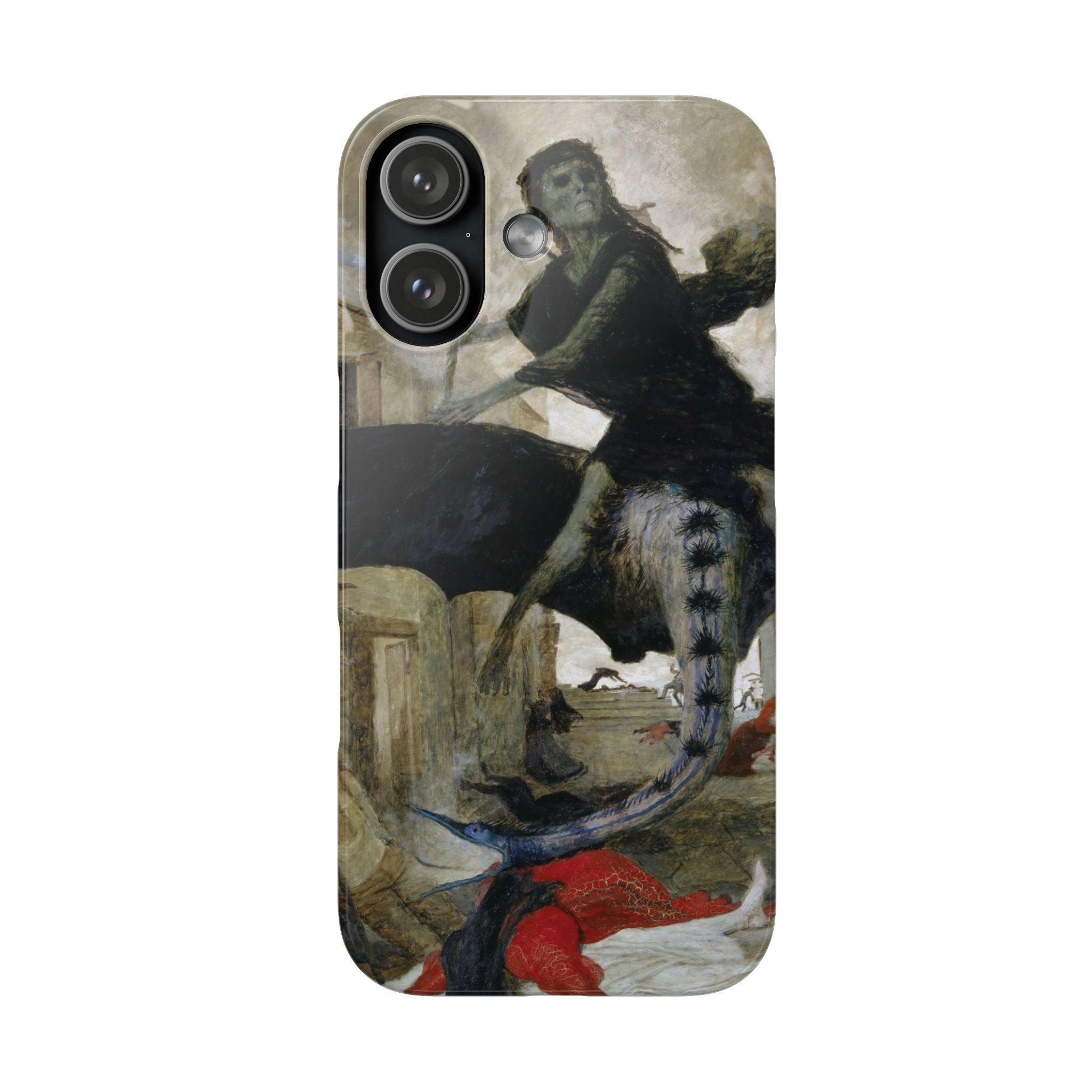 The Plague by Arnold Böcklin - iPhone Slim Case