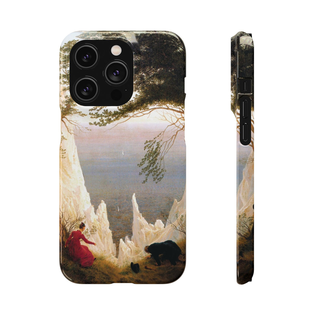 Chalk Cliffs on Rügen by Caspar David Friedrich - iPhone Slim Case