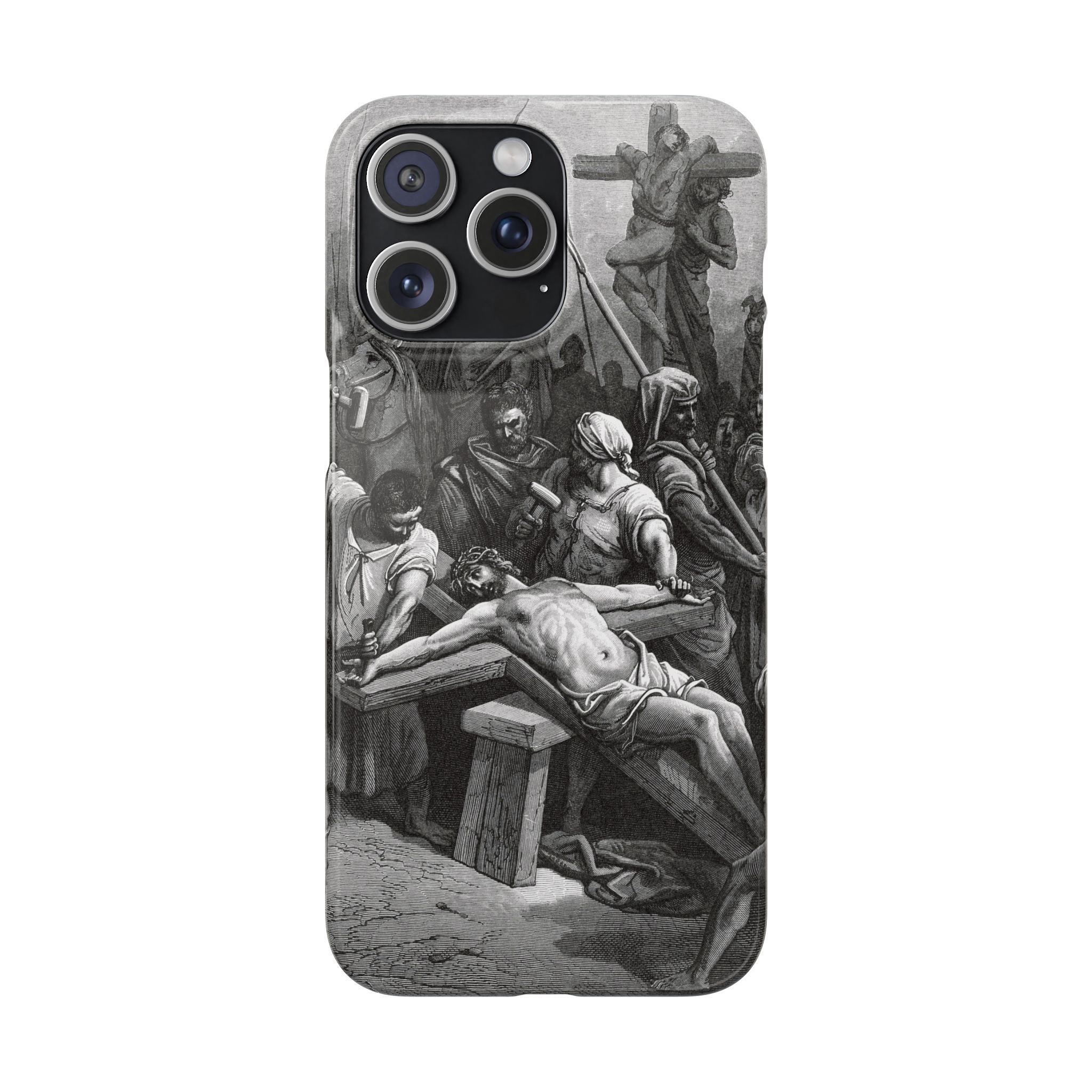 Crucifixion of Jesus by Gustave Doré - iPhone Slim Case