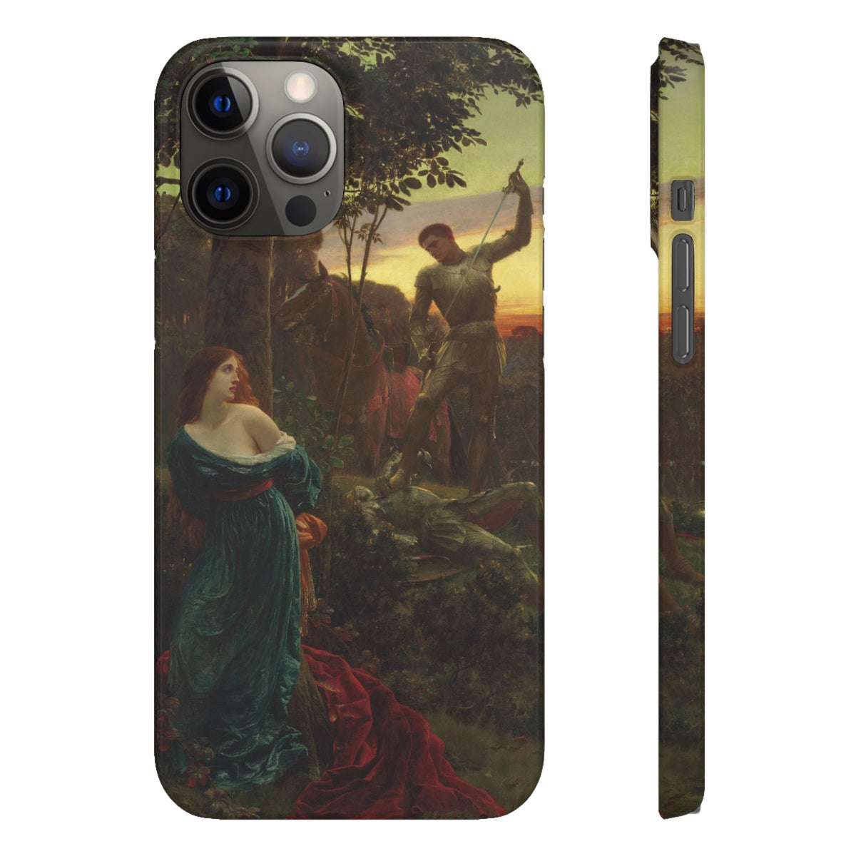 Chivalry by Frank Dicksee - iPhone Slim Case